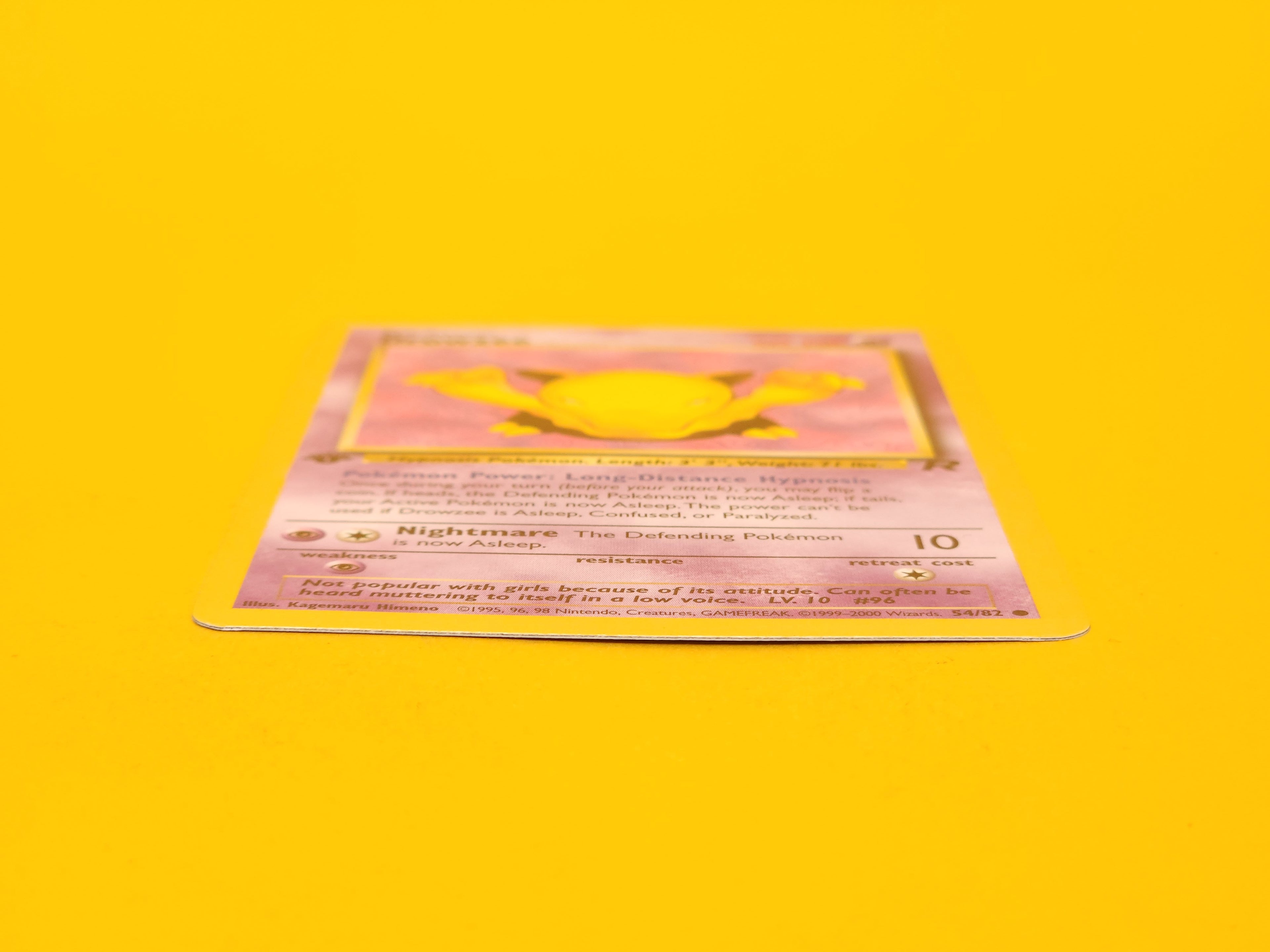 Drowzee: 54/82 – 2000 Pokémon Common 1st Edition