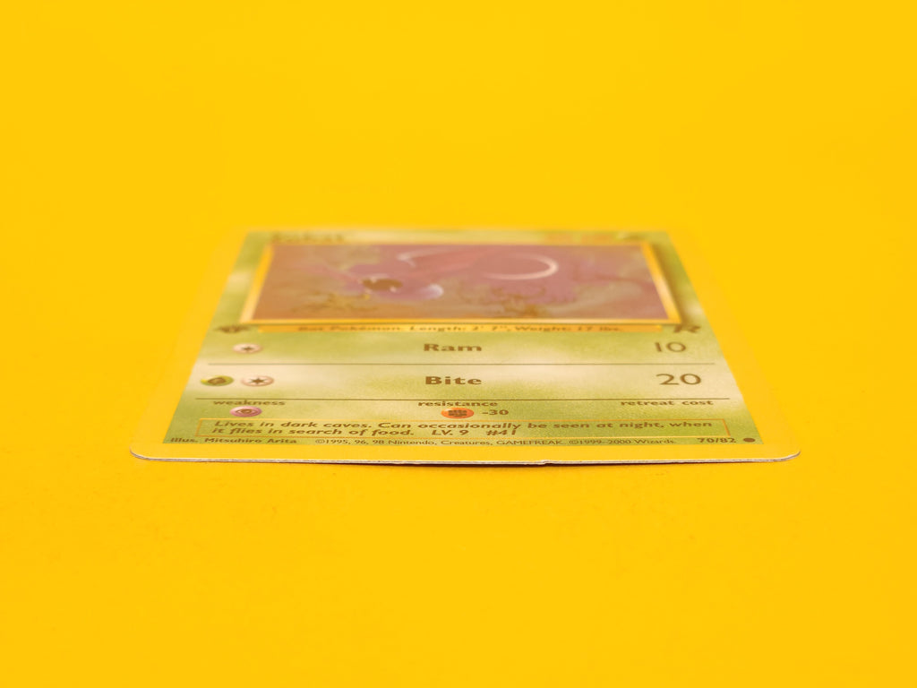 Zubat: 70/82 – 2000 Pokémon Common 1st Edition