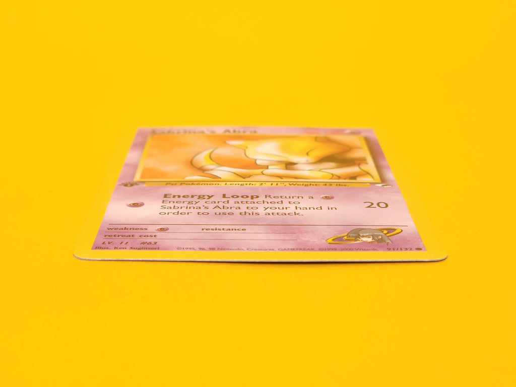 Sabrina's Abra: 91/132 – 2000 Pokémon Common 1st Edition