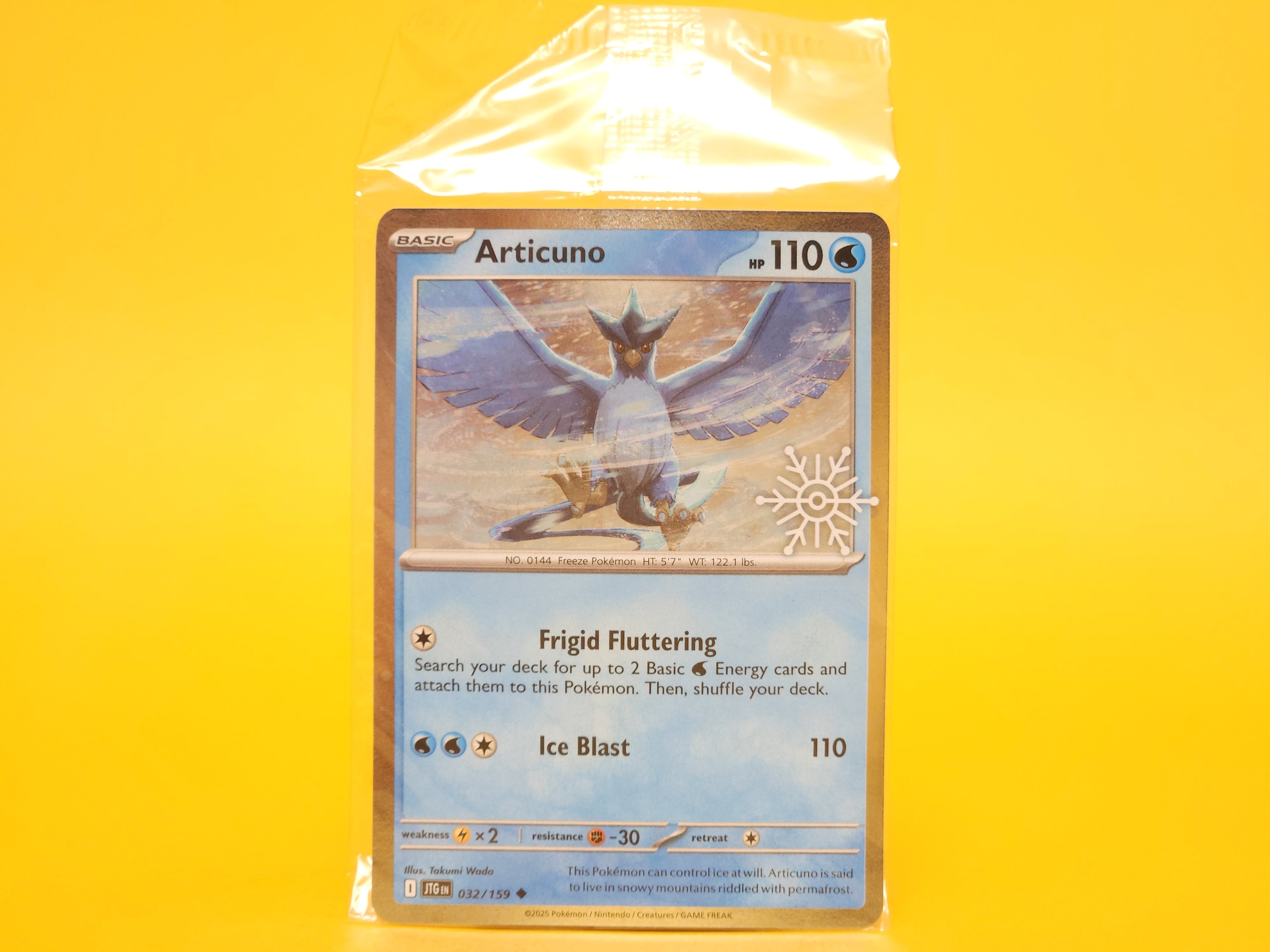 Articuno (Holiday Calendar): 032/159 – 2025 Pokémon Common Holofoil