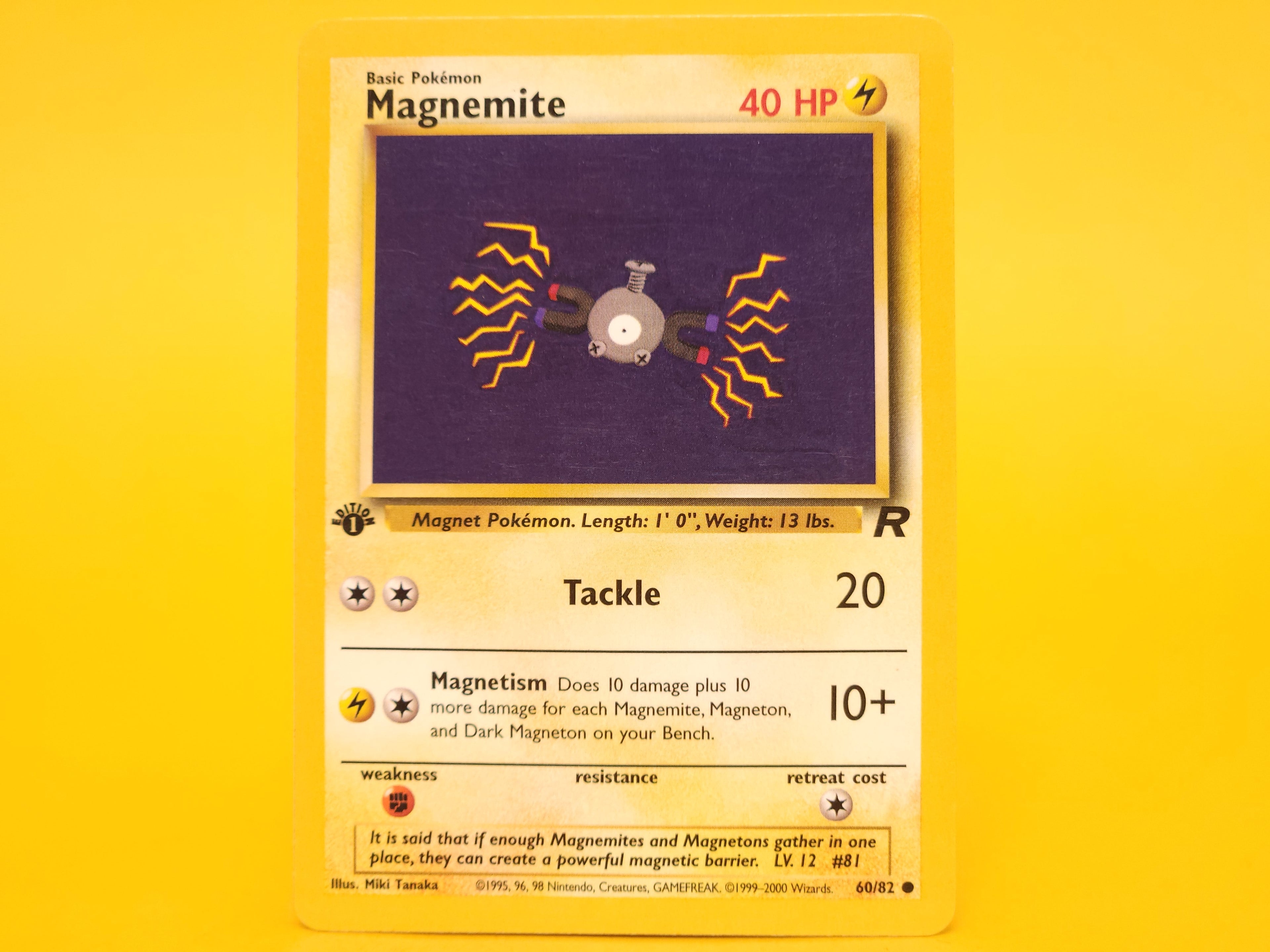 Magnemite: 60/82 – 2000 Pokémon Common 1st Edition