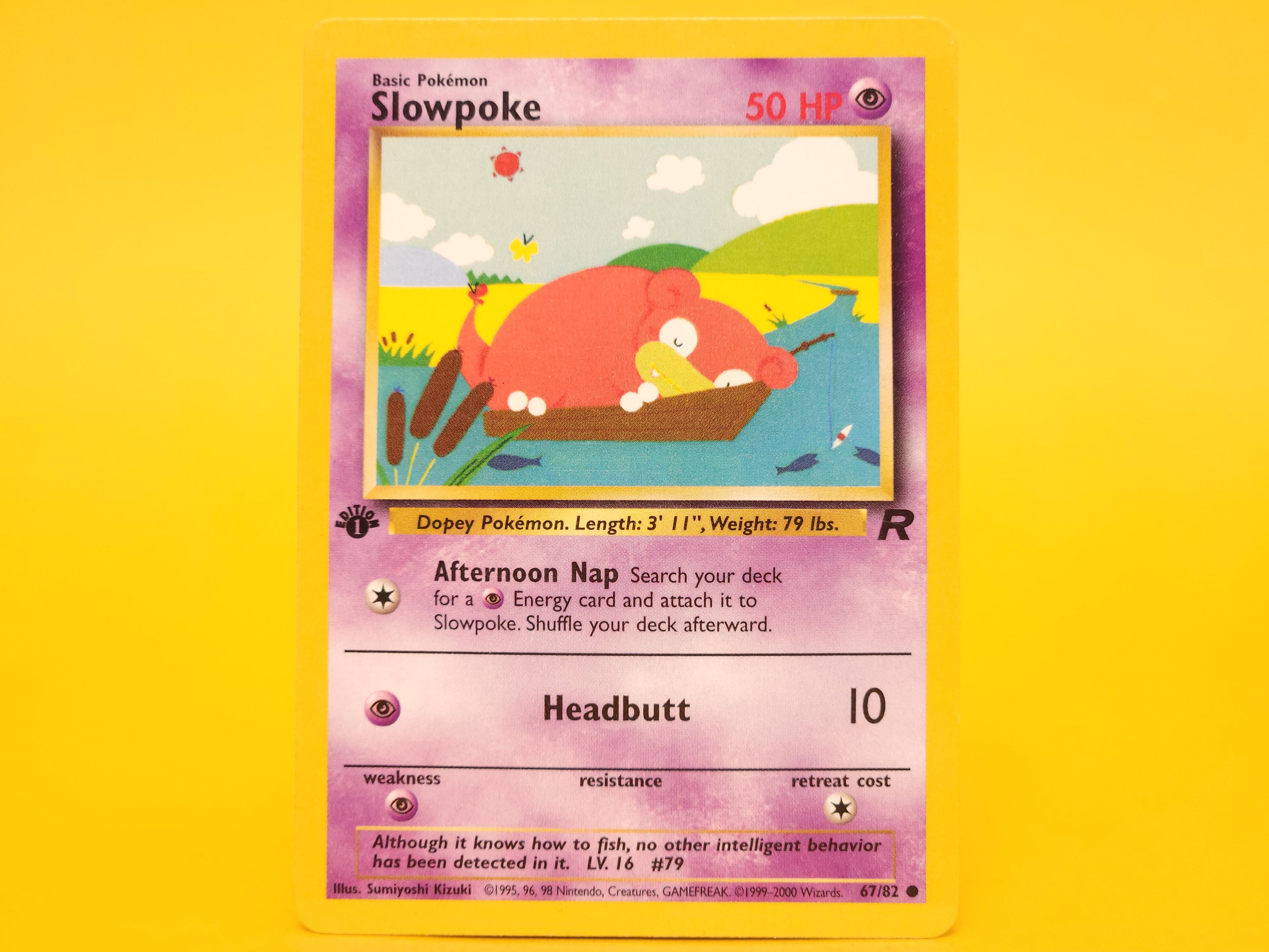 Slowpoke: 67/82 – 2000 Pokémon Common 1st Edition