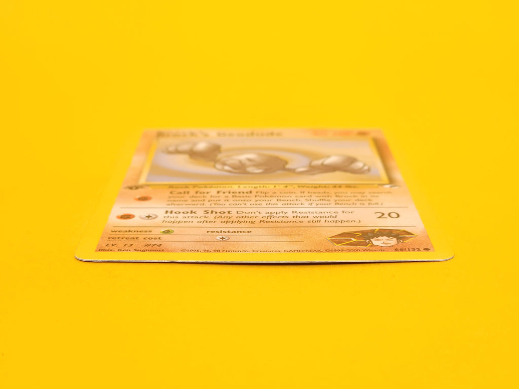 Brock's Geodude: 66/132 – 2000 Pokémon Common 1st Edition