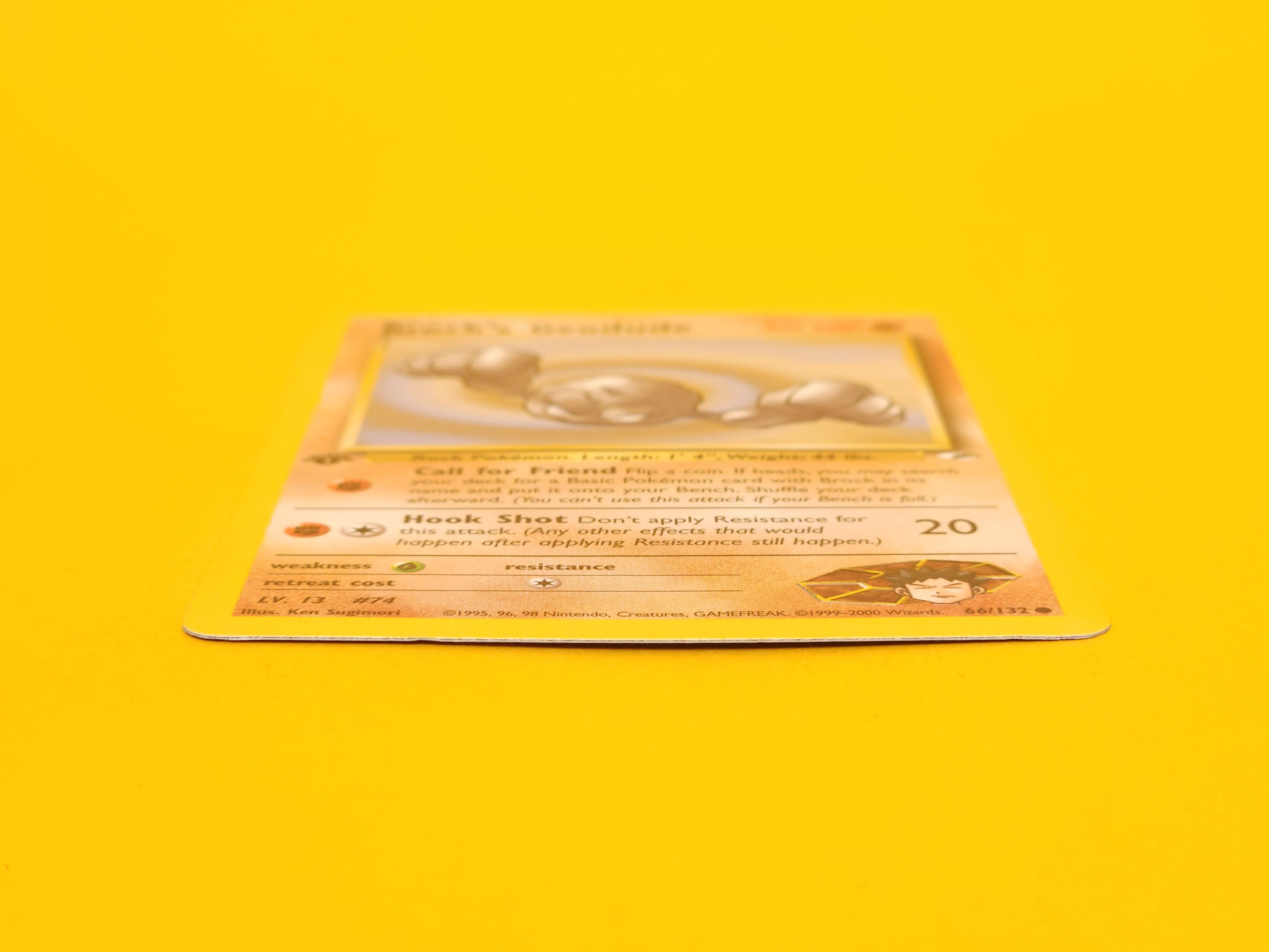 Brock's Geodude: 66/132 – 2000 Pokémon Common 1st Edition