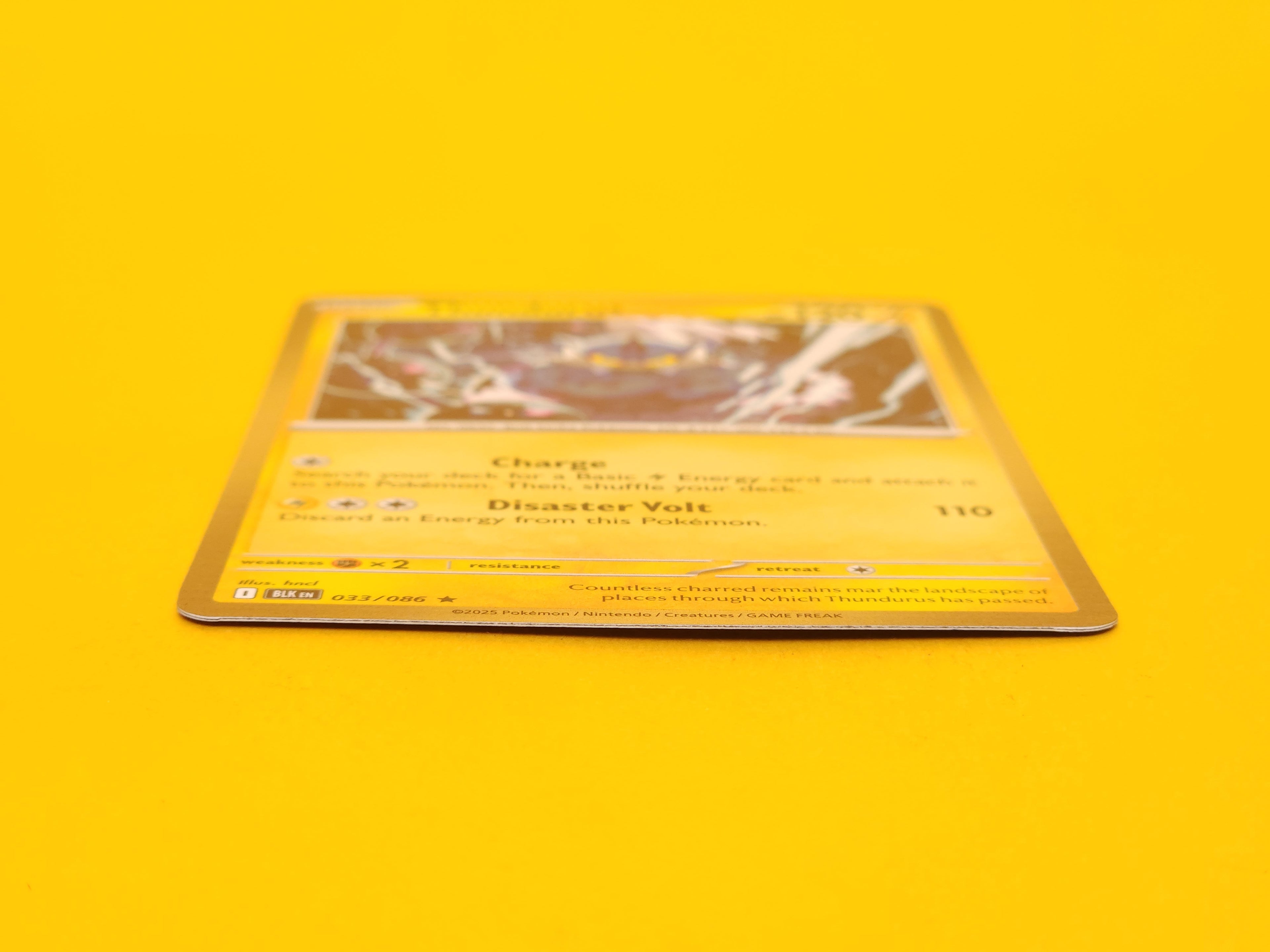 Thundurus: 033/086 – 2025 Pokémon Rare Holofoil