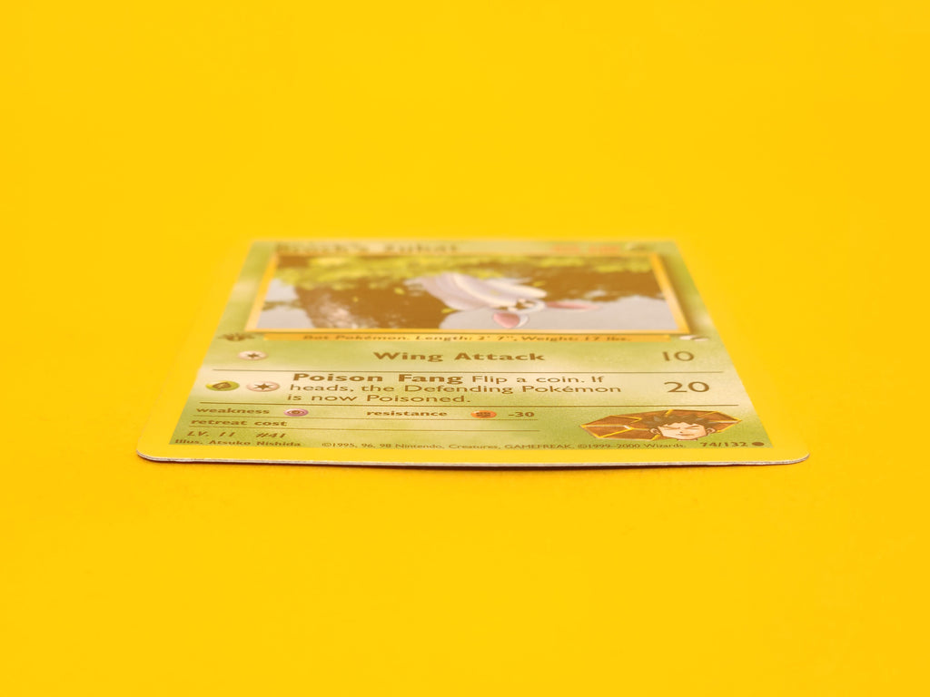 Brock's Zubat: 74/132 – 2000 Pokémon Common 1st Edition