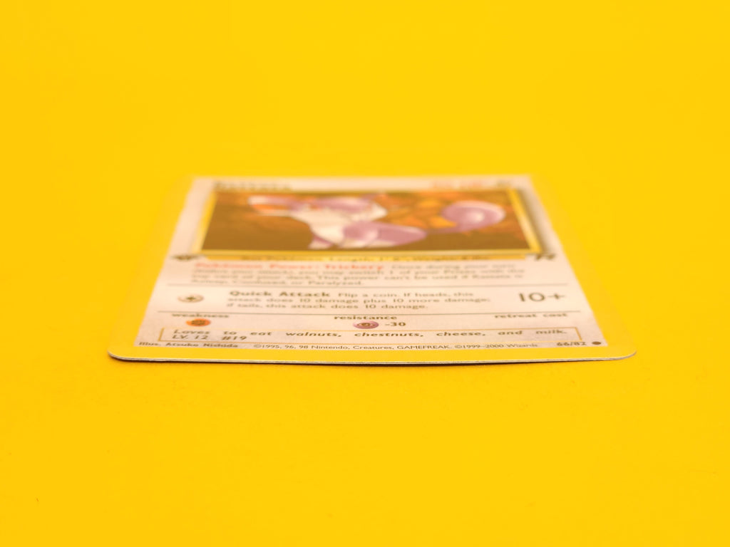 Rattata: 66/82 – 2000 Pokémon Common 1st Edition