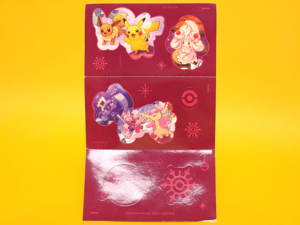 Sticker Sheet #2 (Holiday Calendar) – 2025 Pokémon
