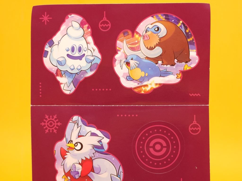 Sticker Sheet #1 (Holiday Calendar) – 2025 Pokémon