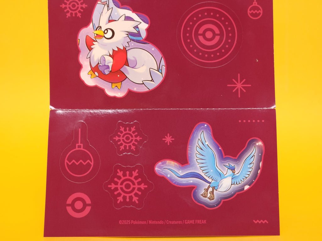 Sticker Sheet #1 (Holiday Calendar) – 2025 Pokémon