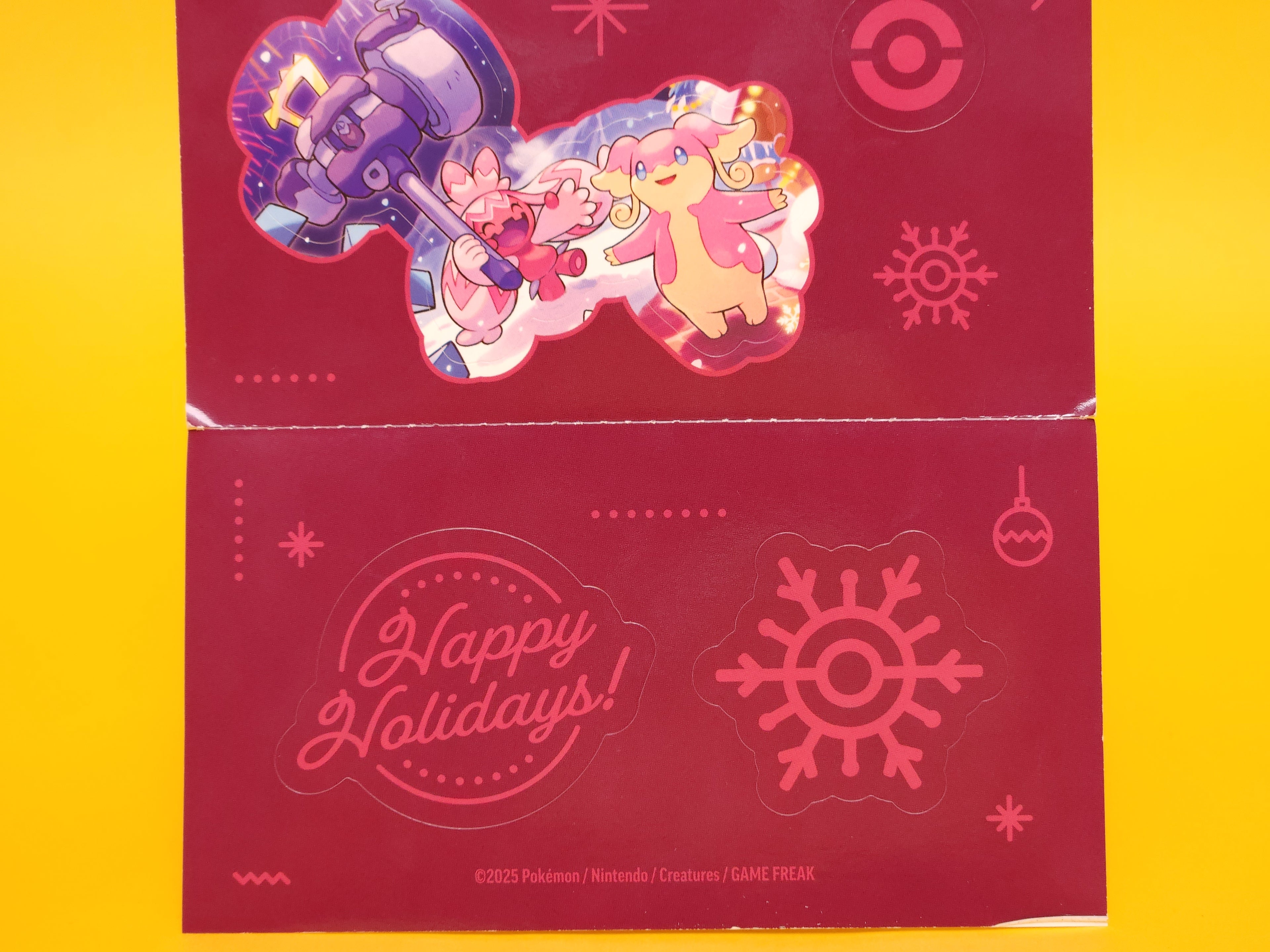 Sticker Sheet #2 (Holiday Calendar) – 2025 Pokémon