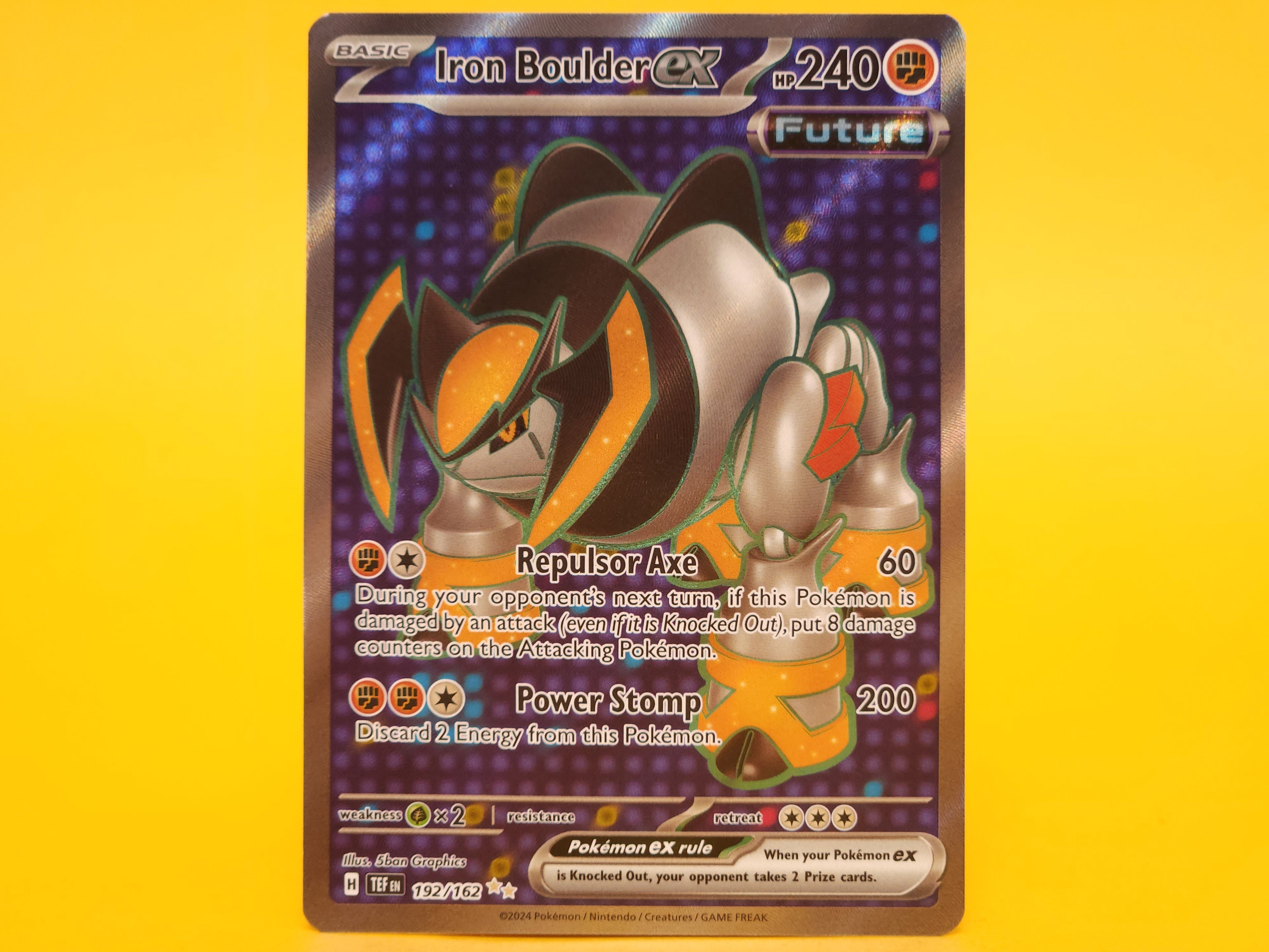 Iron Boulder ex: 192/162 – 2024 Pokémon Ultra Rare Holofoil