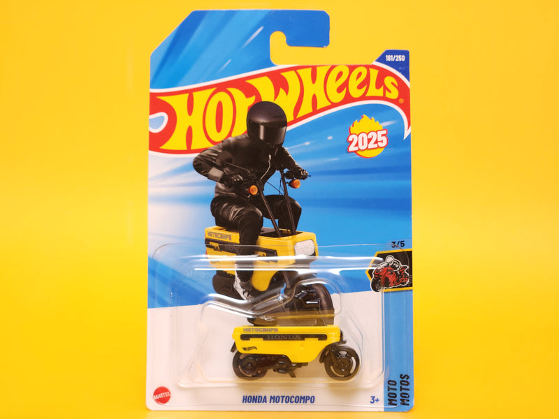 Honda Motocompo: Daisy Yellow – 2025 Mattel Hot Wheels Basic 1st Edition