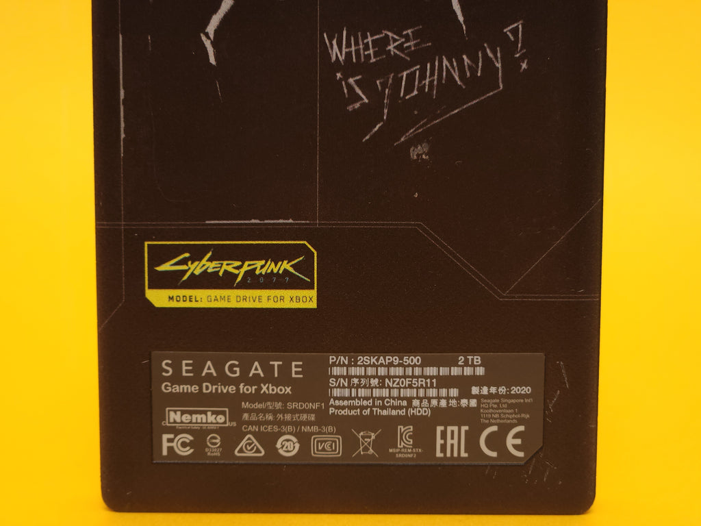 2TB Game Drive (Cyberpunk 2077) – Seagate Xbox One / Series S / X