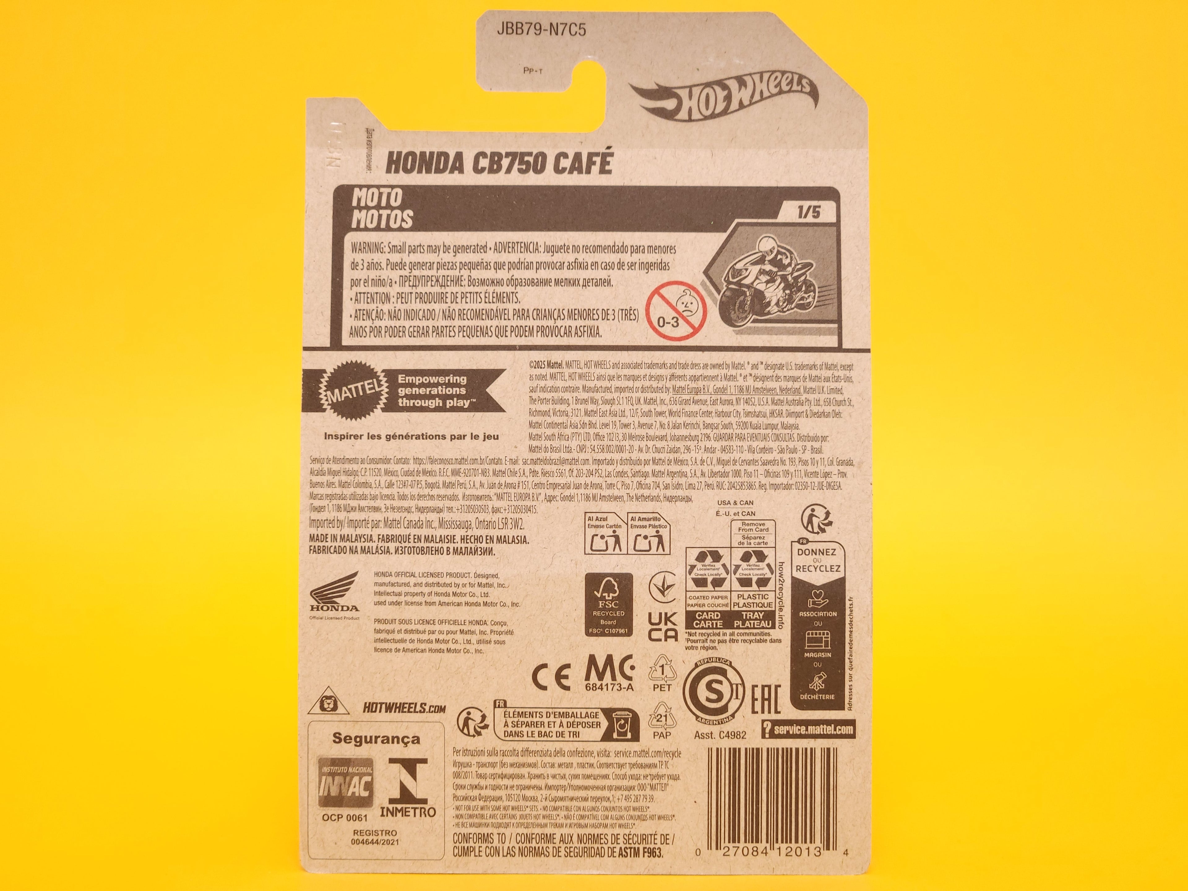 Honda CB750 Café: Turquoise – 2025 Mattel Hot Wheels Basic