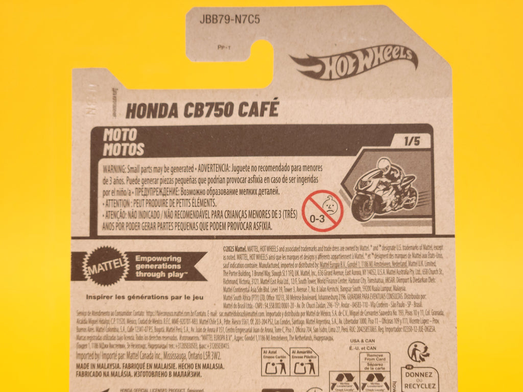 Honda CB750 Café: Turquoise – 2025 Mattel Hot Wheels Basic