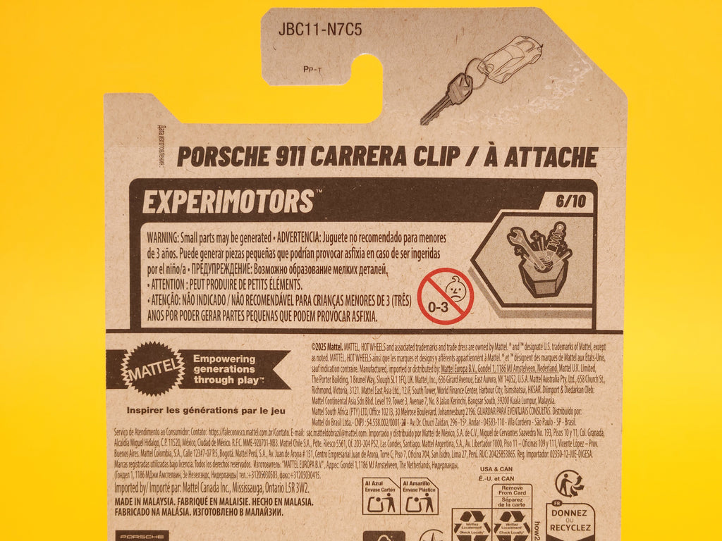 Porsche 911 Carrera Clip: Blue – 2025 Mattel Hot Wheels Basic