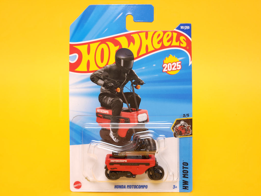 Honda Motocompo: Caribbean Red – 2025 Mattel Hot Wheels Basic 1st Edition