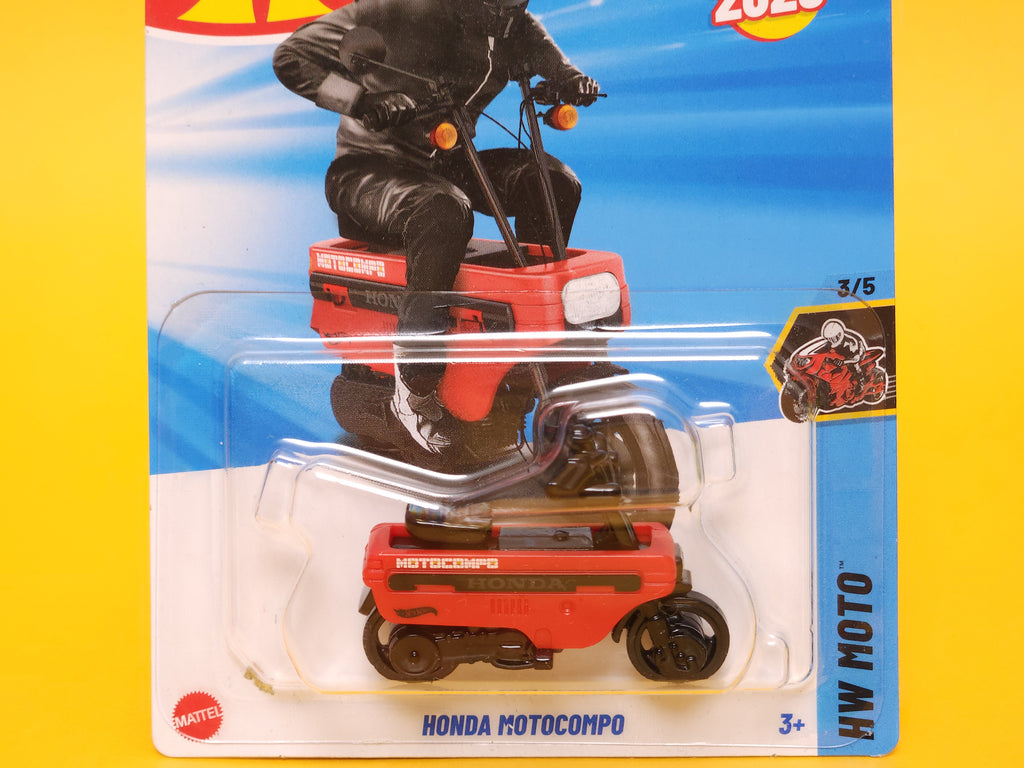 Honda Motocompo: Caribbean Red – 2025 Mattel Hot Wheels Basic 1st Edition