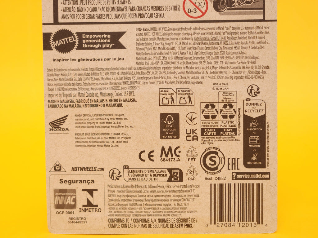 Honda Motocompo: Caribbean Red – 2025 Mattel Hot Wheels Basic 1st Edition