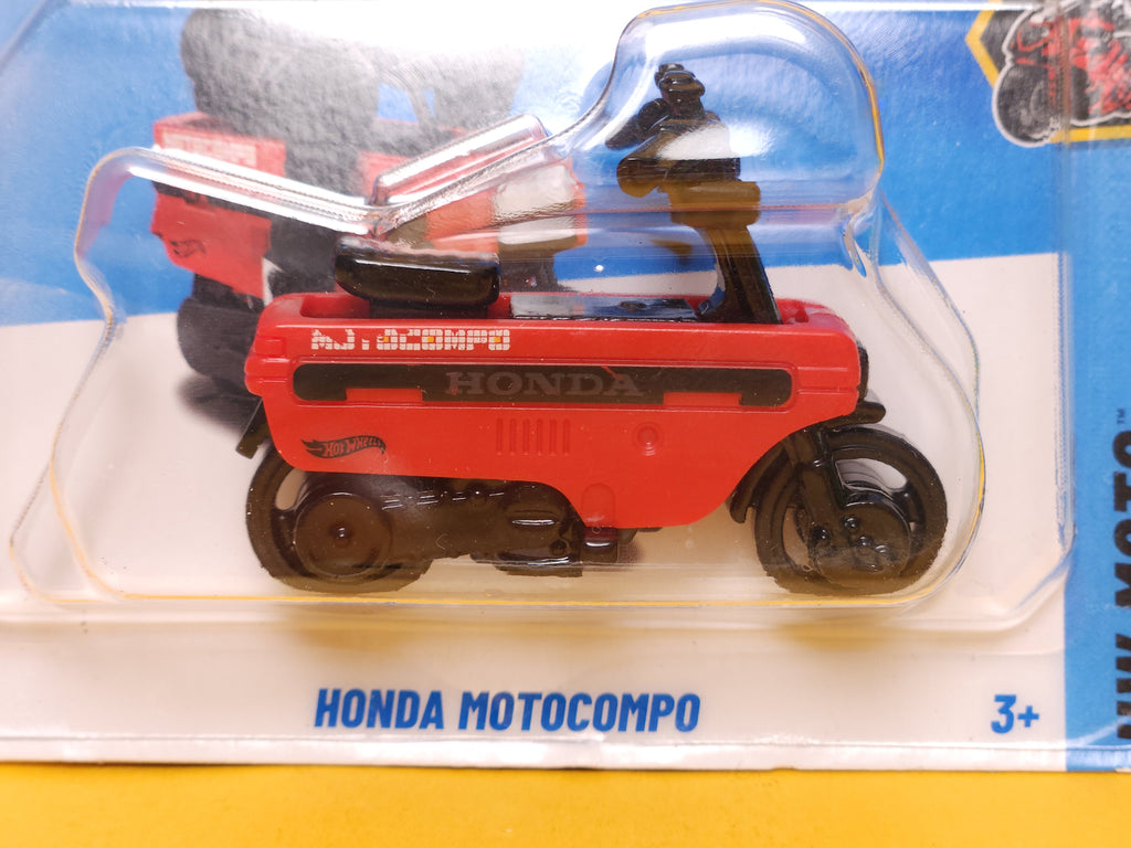Honda Motocompo: Caribbean Red – 2025 Mattel Hot Wheels Basic 1st Edition Short Card