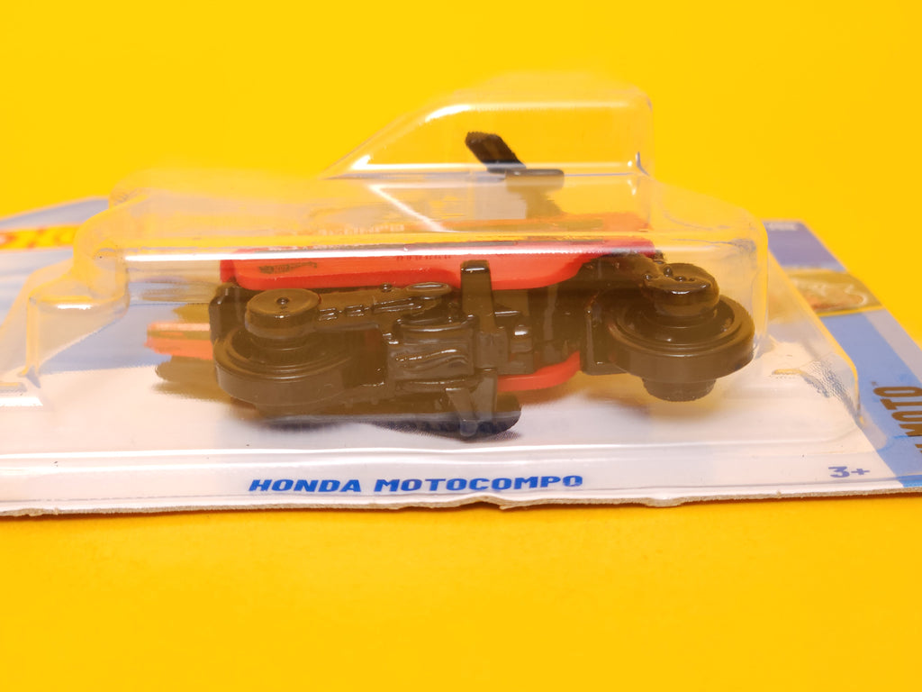 Honda Motocompo: Caribbean Red – 2025 Mattel Hot Wheels Basic 1st Edition Short Card