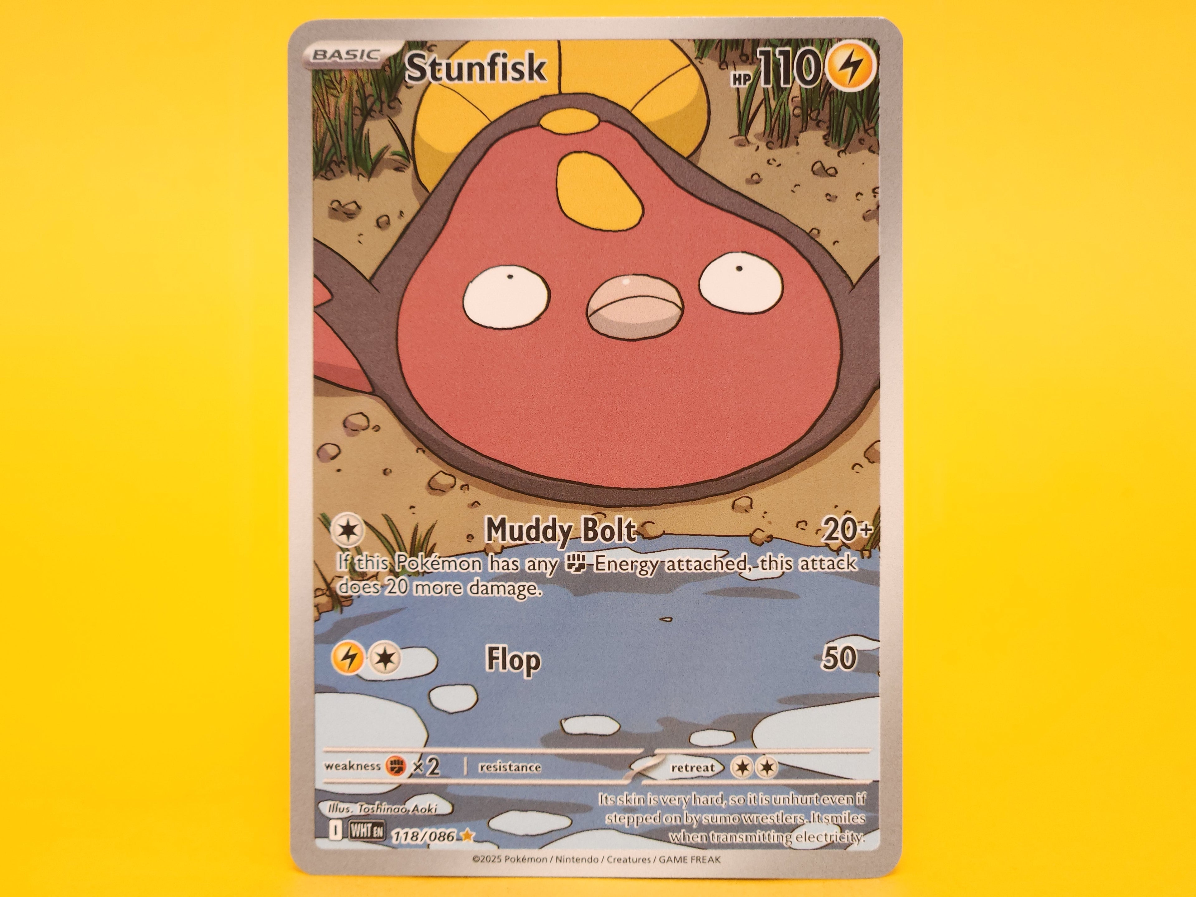 Stunfisk: 118/086 – 2025 Pokémon Illustration Rare Holofoil