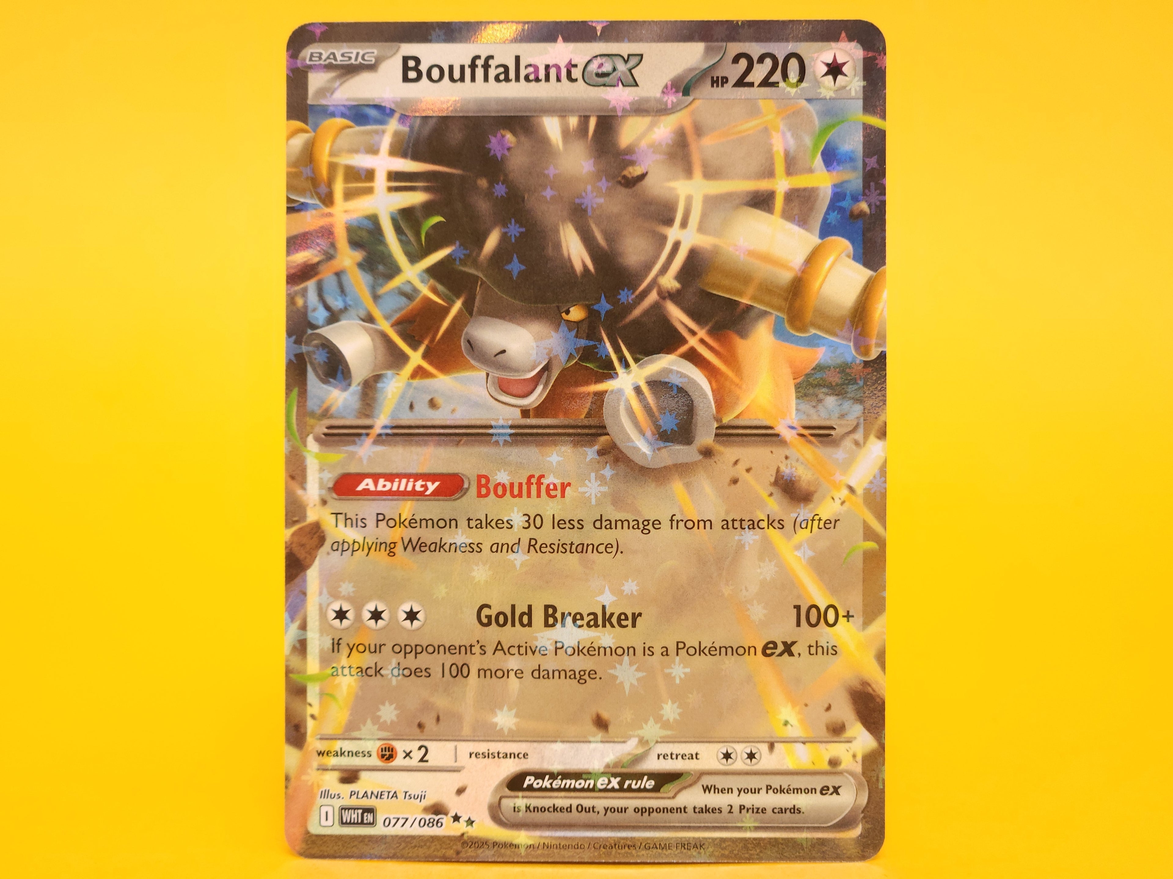Bouffalant ex: 077/086 – 2025 Pokémon Double Rare Holofoil