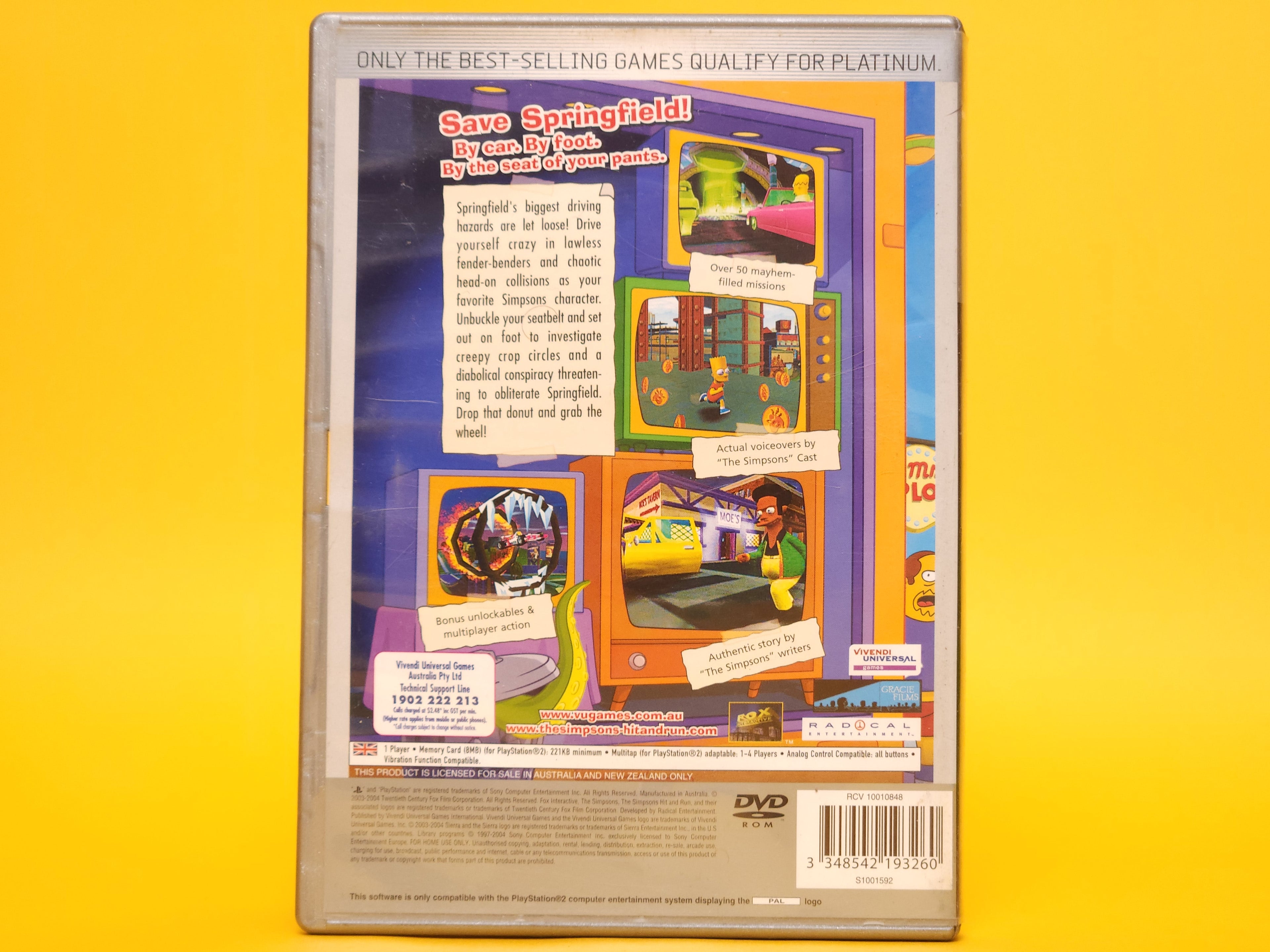 The Simpsons: Hit & Run – 2003 PlayStation 2 Platinum