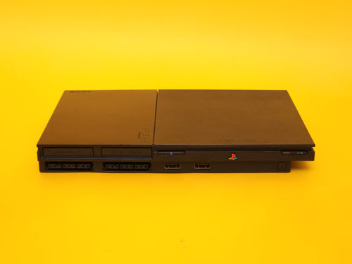 Black PlayStation 2 Slimline Console + Controller & Cables