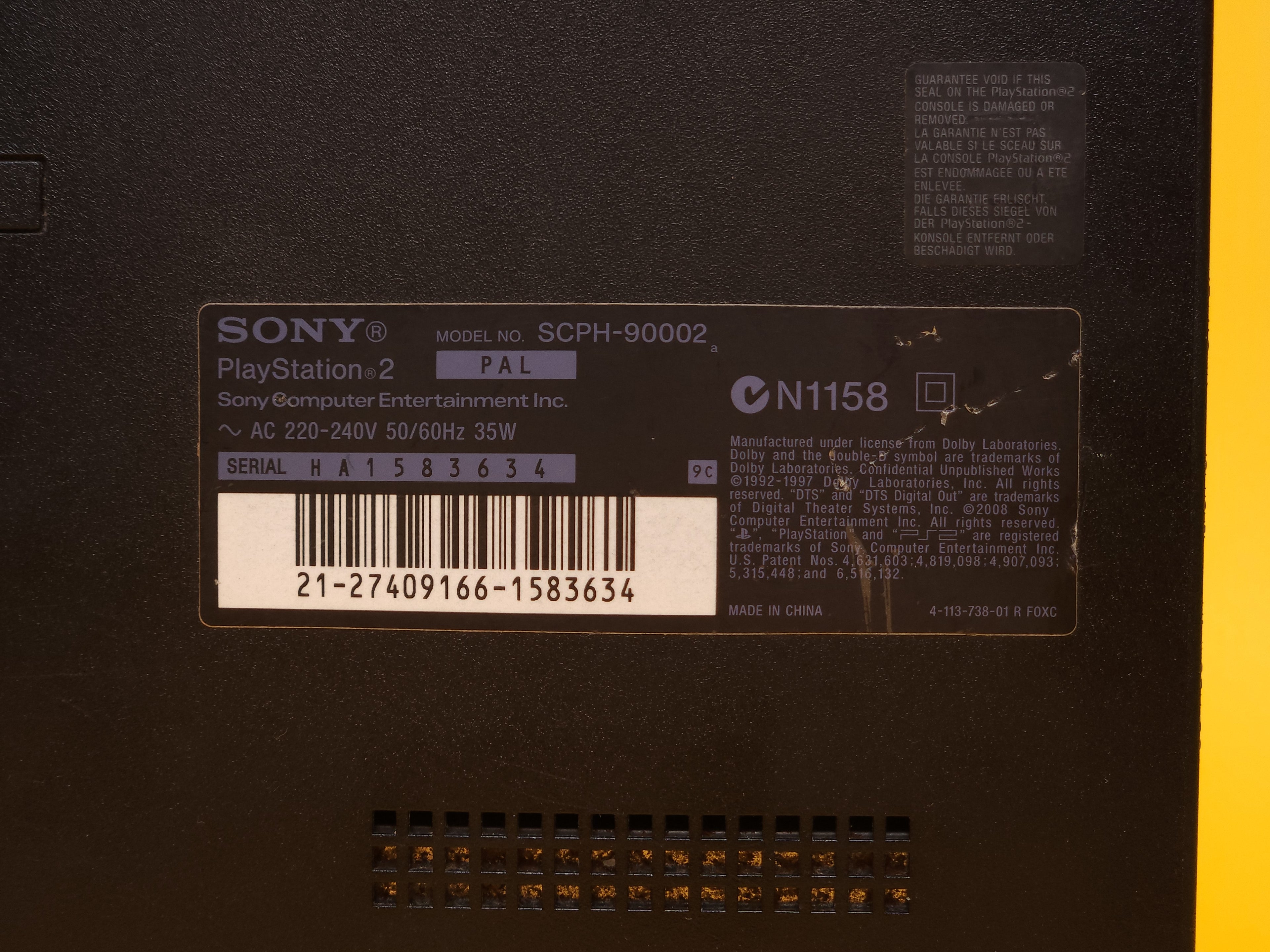 Black PlayStation 2 Slimline Console + Controller & Cables