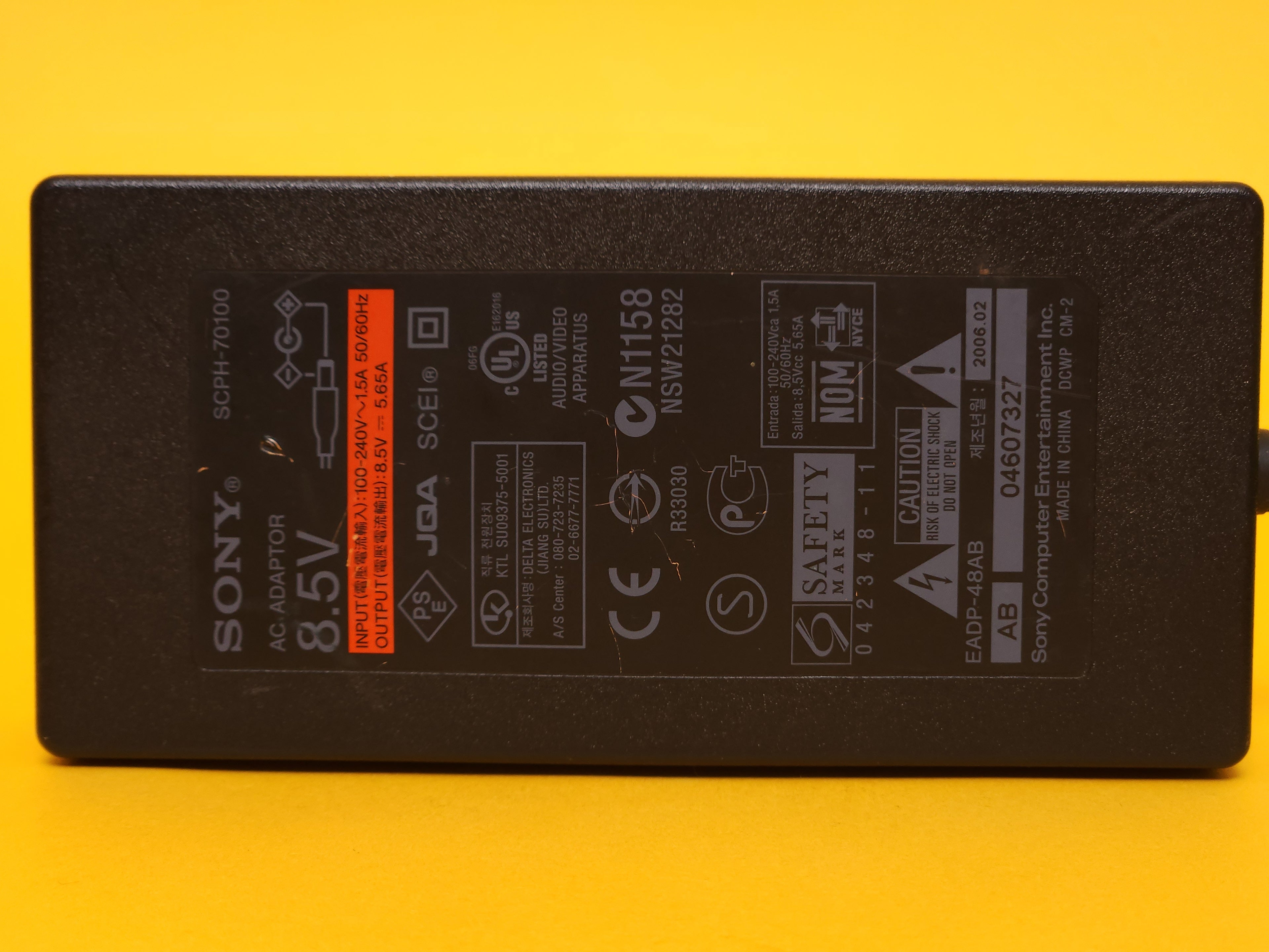 AC Adaptor + Cord – Sony PlayStation 2 Slimline