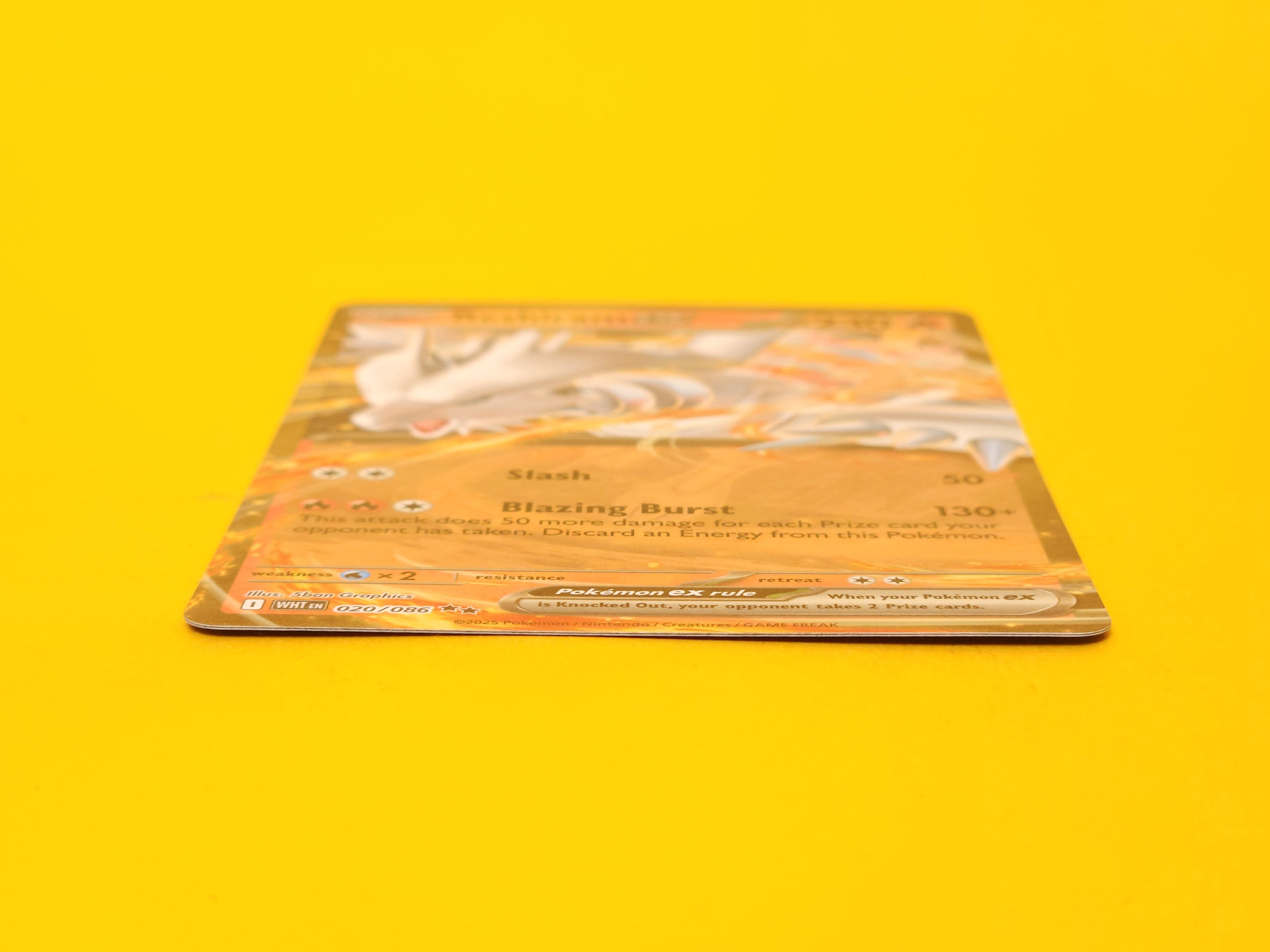 Reshiram ex: 020/086 – 2025 Pokémon Double Rare Holofoil