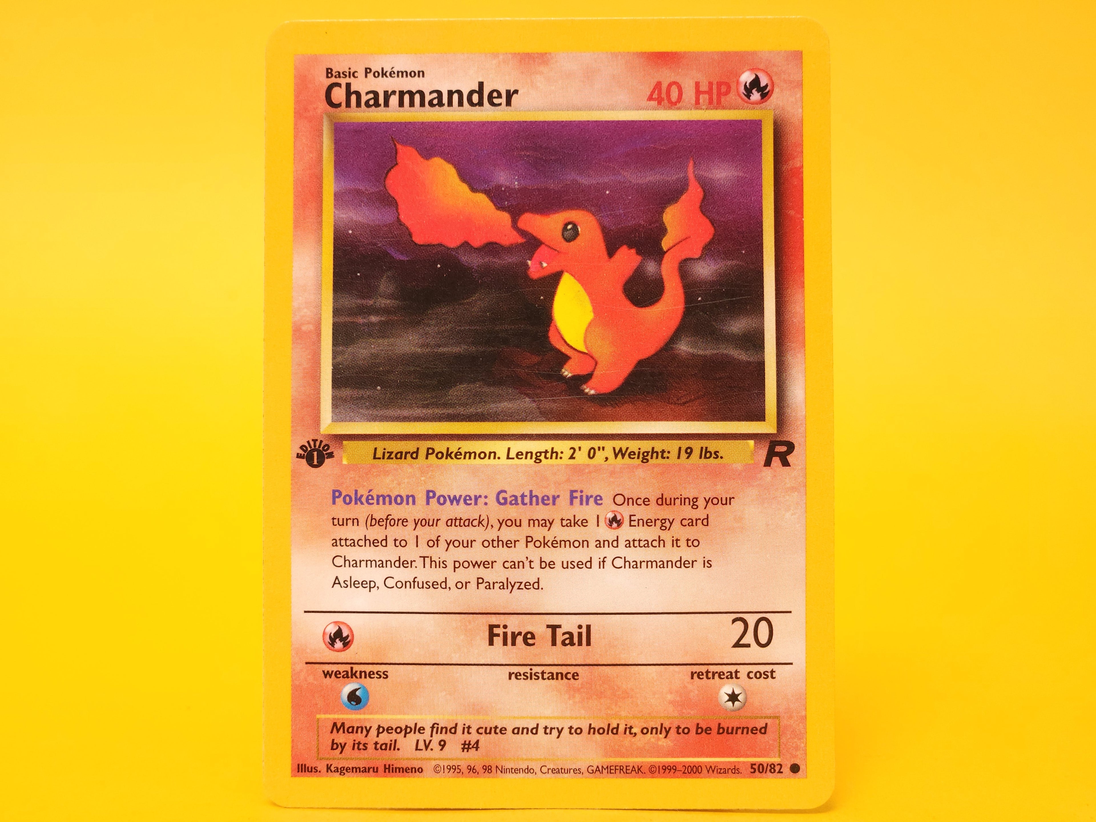 Charmander: 50/082 – 2000 Pokémon Common 1st Edition