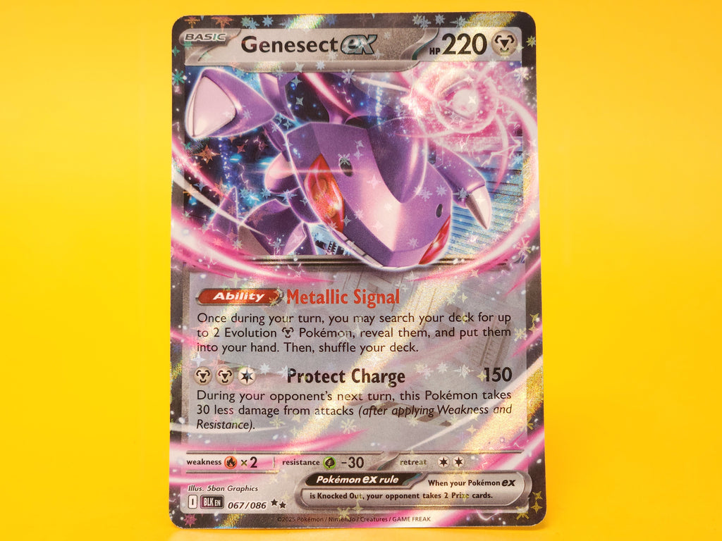 Genesect ex: 067/086 – 2025 Pokémon Double Rare Holofoil