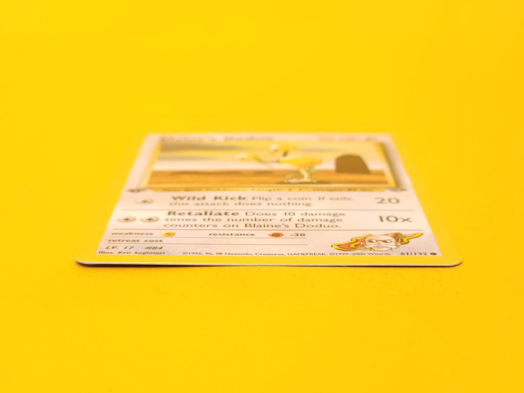 Blaine’s Doduo: 61/132 – 2000 Pokémon Common 1st Edition