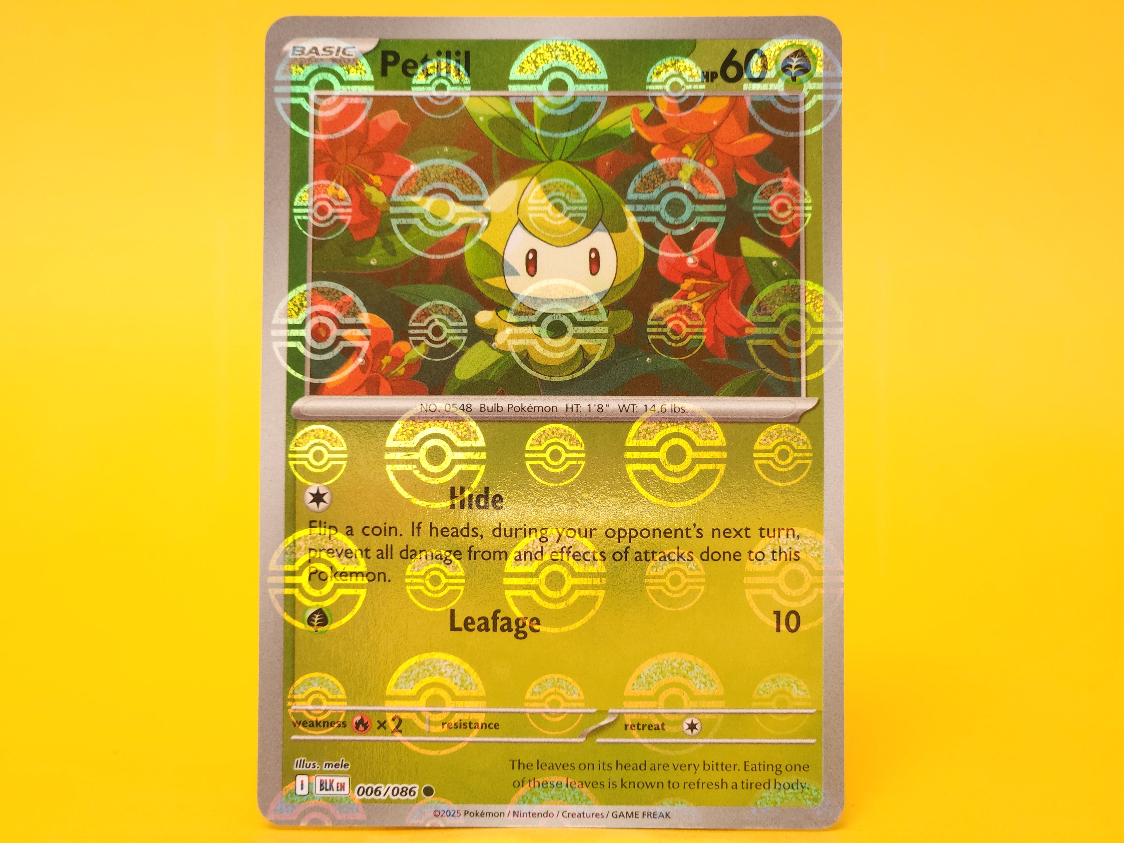Petilil (Poke Ball): 006/086 – 2025 Pokémon Common Holofoil
