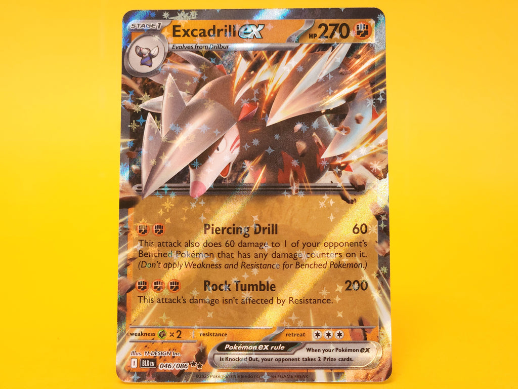 Excadrill ex: 046/086 – 2025 Pokémon Double Rare Holofoil