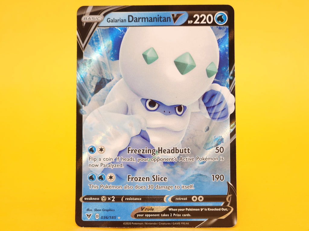 Galarian Darmanitan V: 036/185 – 2020 Pokémon Holo Rare V Holofoil