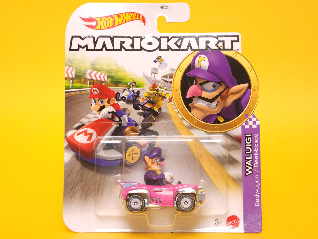 Waluigi (Badwagon): Pink – 2026 Mattel Hot Wheels Silver