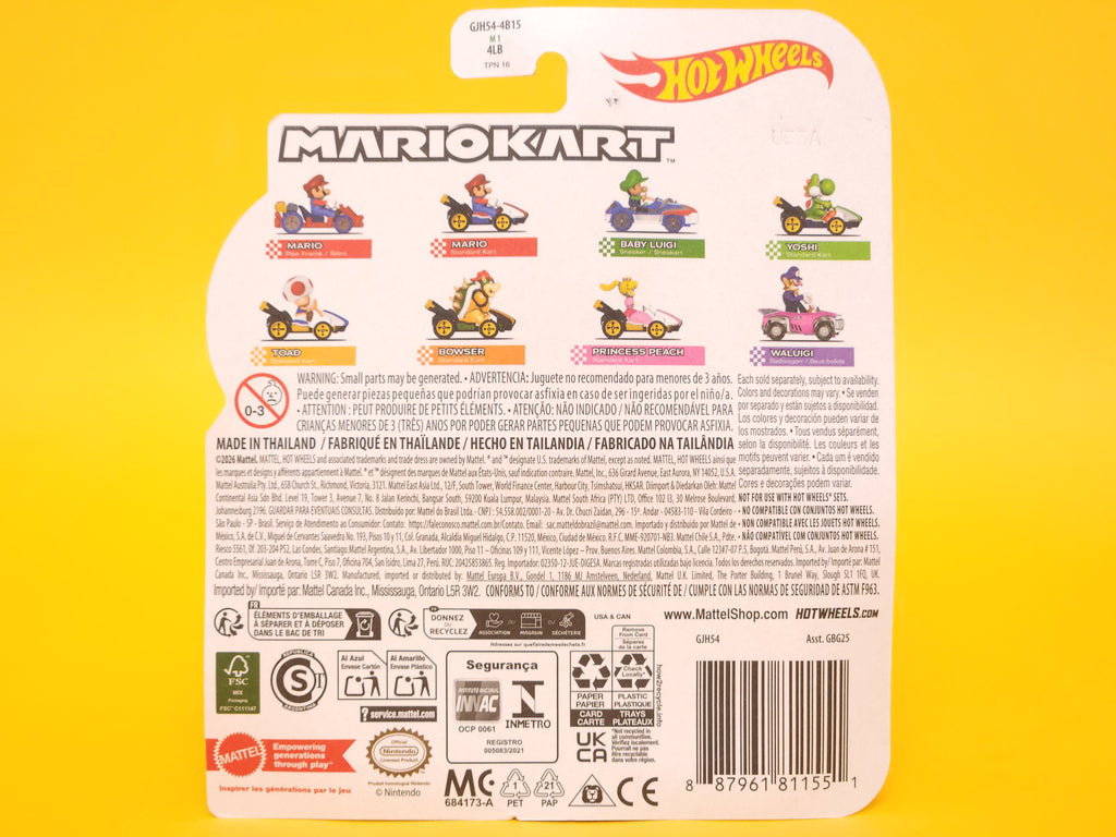 Waluigi (Badwagon): Pink – 2026 Mattel Hot Wheels Silver