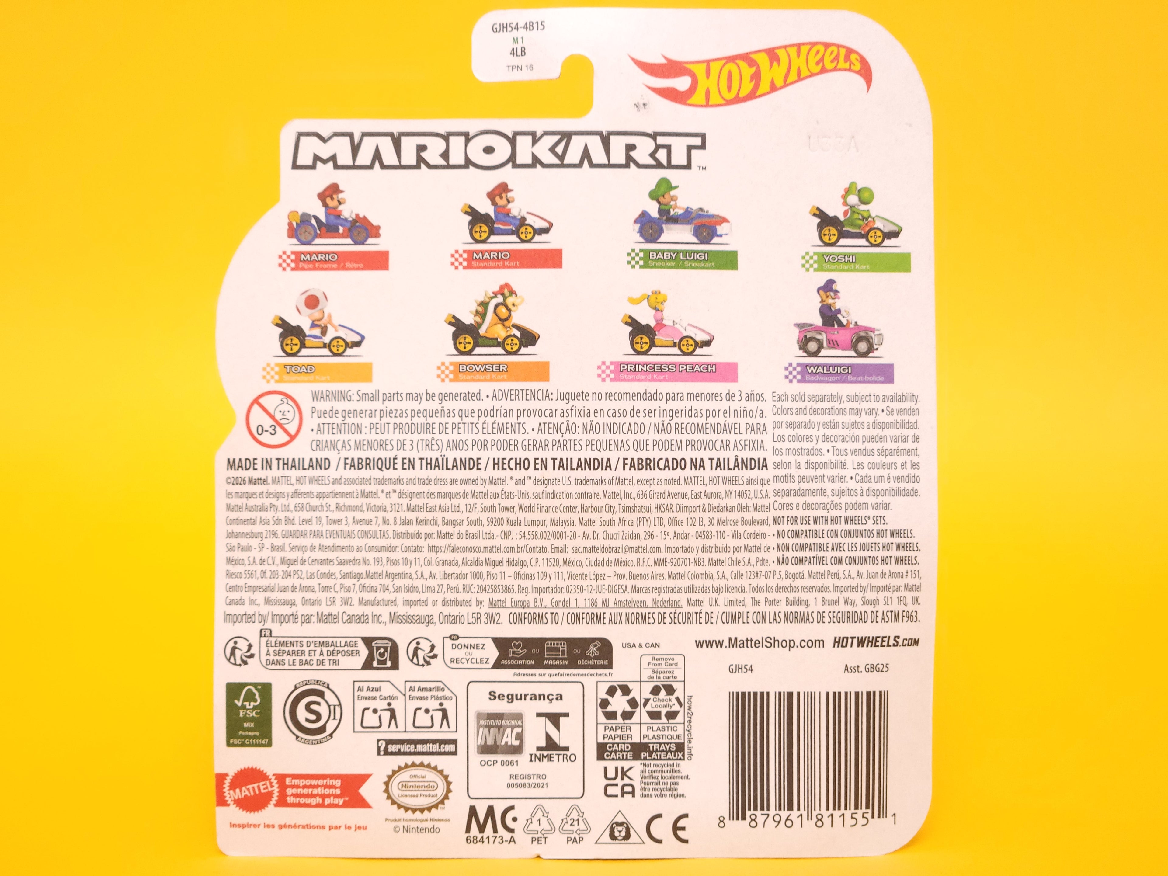 Waluigi (Badwagon): Pink – 2026 Mattel Hot Wheels Silver