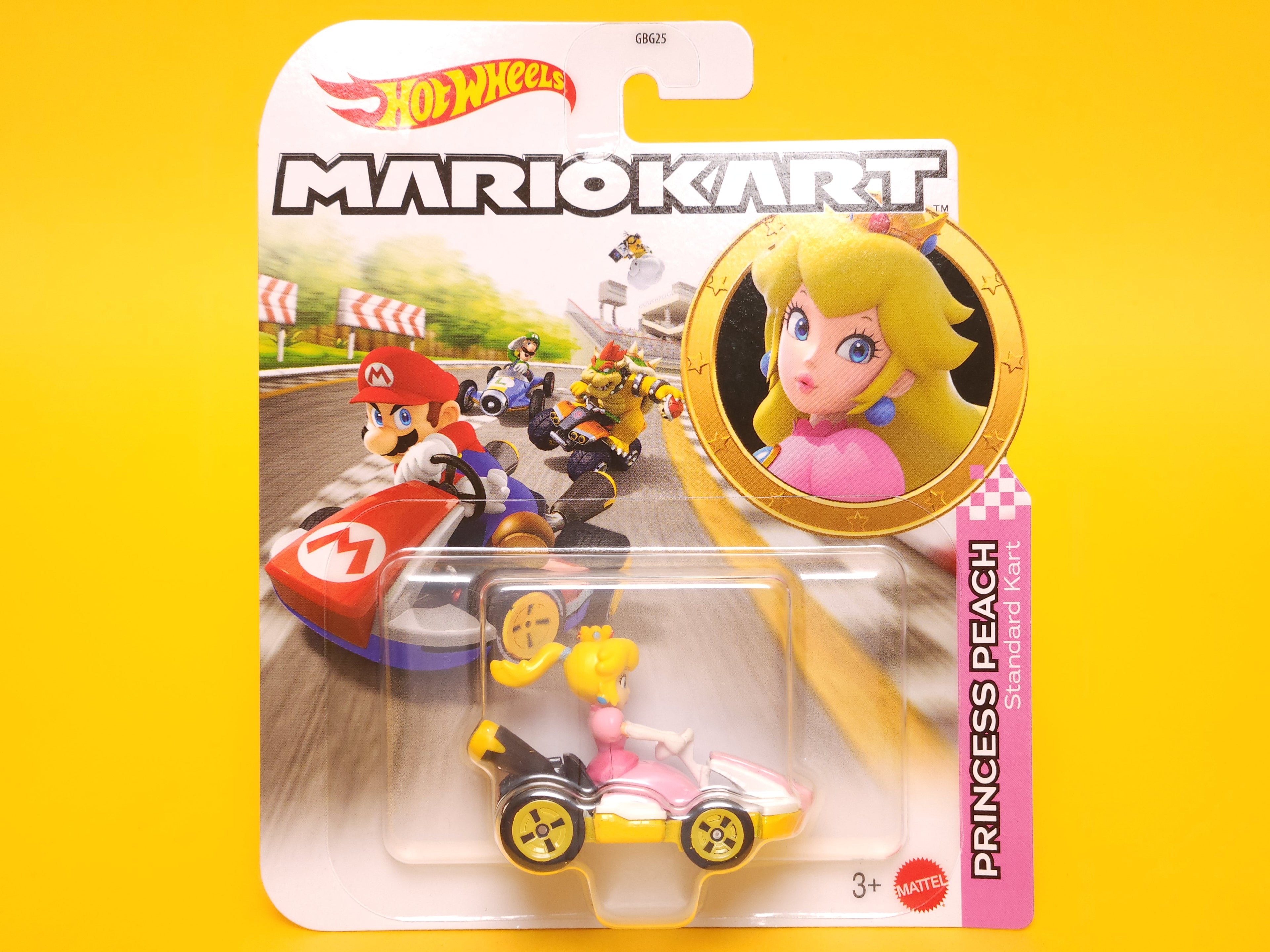 Princess Peach (Standard Kart): Light Pink – 2026 Mattel Hot Wheels Silver