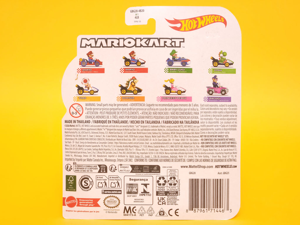Princess Peach (Standard Kart): Light Pink – 2026 Mattel Hot Wheels Silver