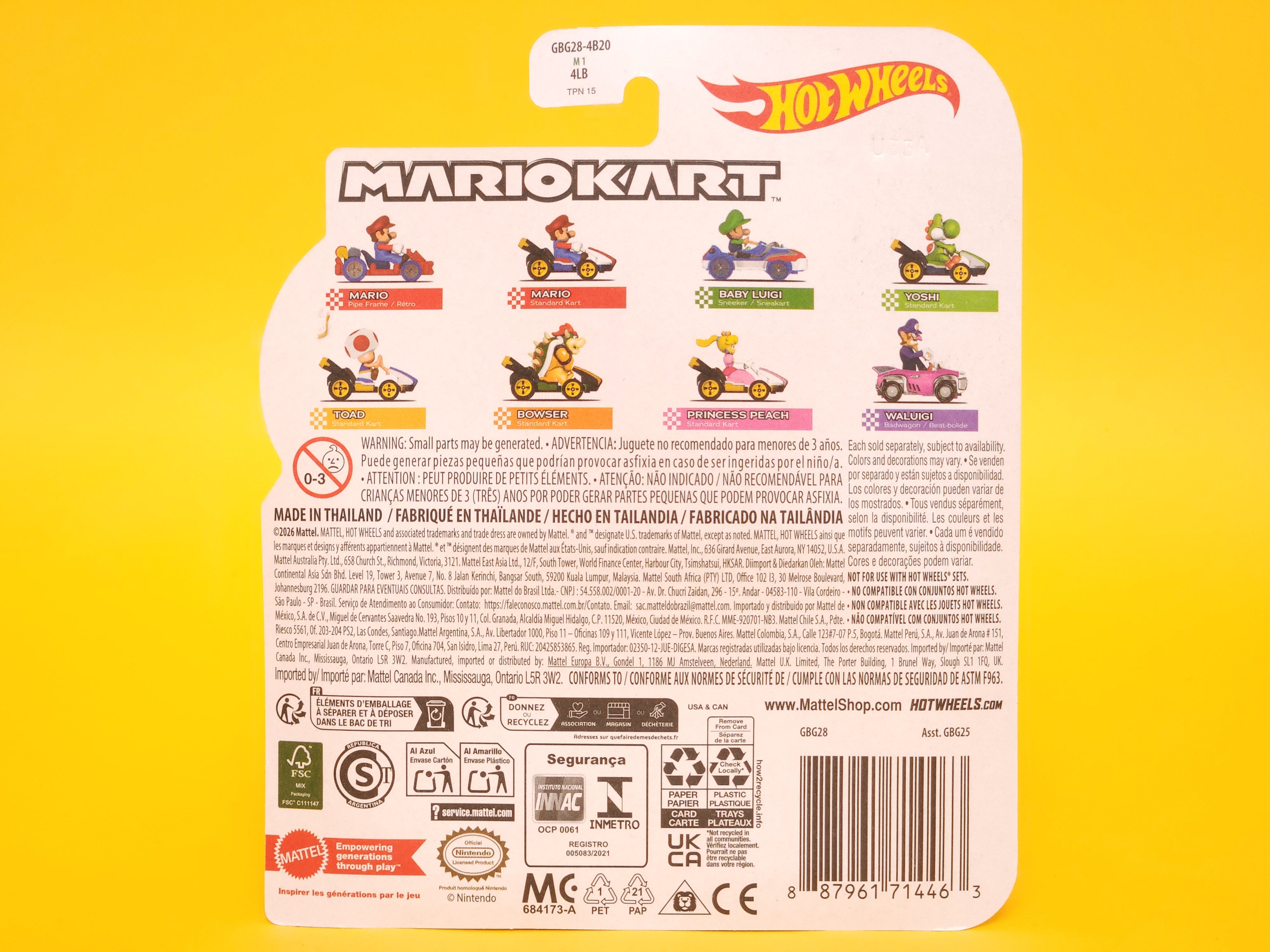 Princess Peach (Standard Kart): Light Pink – 2026 Mattel Hot Wheels Silver