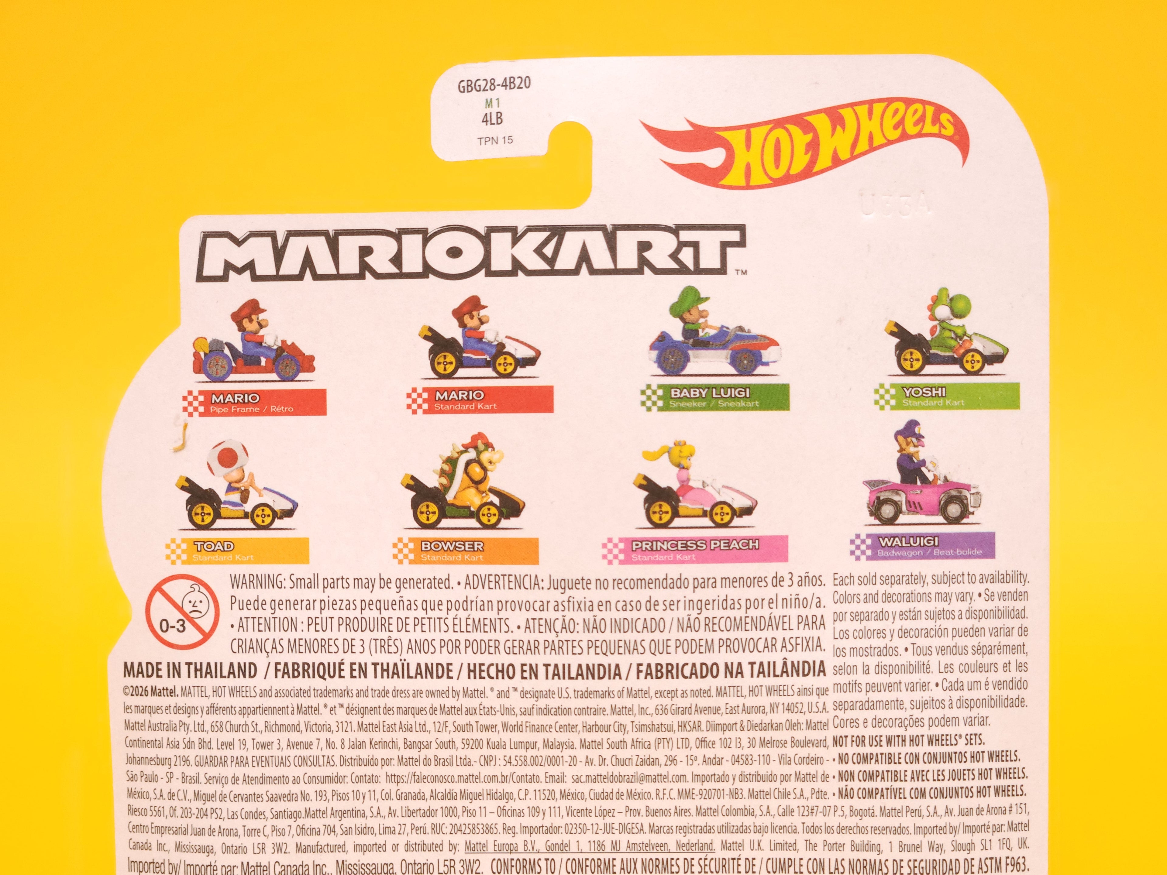 Princess Peach (Standard Kart): Light Pink – 2026 Mattel Hot Wheels Silver