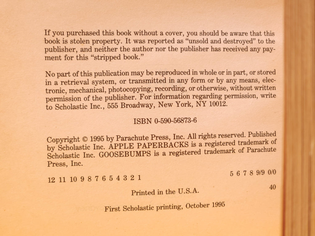 The Haunted Mask II #36 – 1995 Goosebumps R.L. Stine 1st Edition