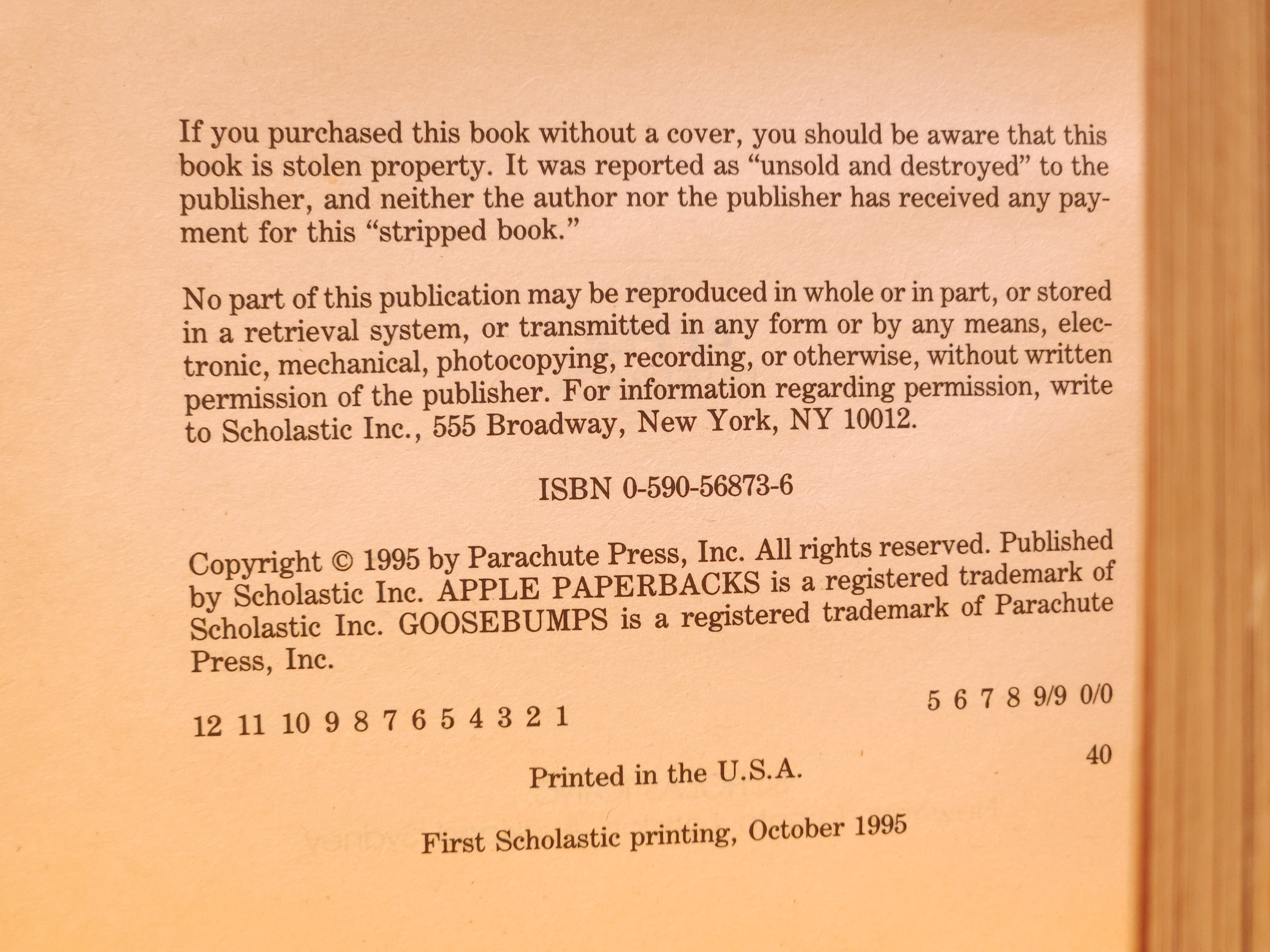 The Haunted Mask II #36 – 1995 Goosebumps R.L. Stine 1st Edition