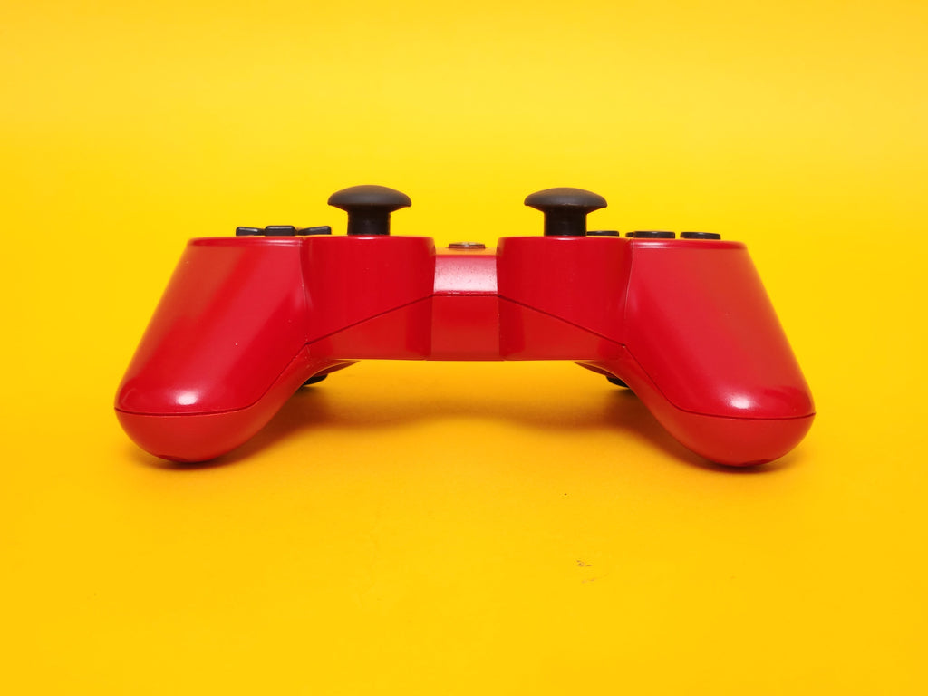 320GB Charcoal Black PlayStation 3 Slim Console + Scarlet Red Controller & Cables