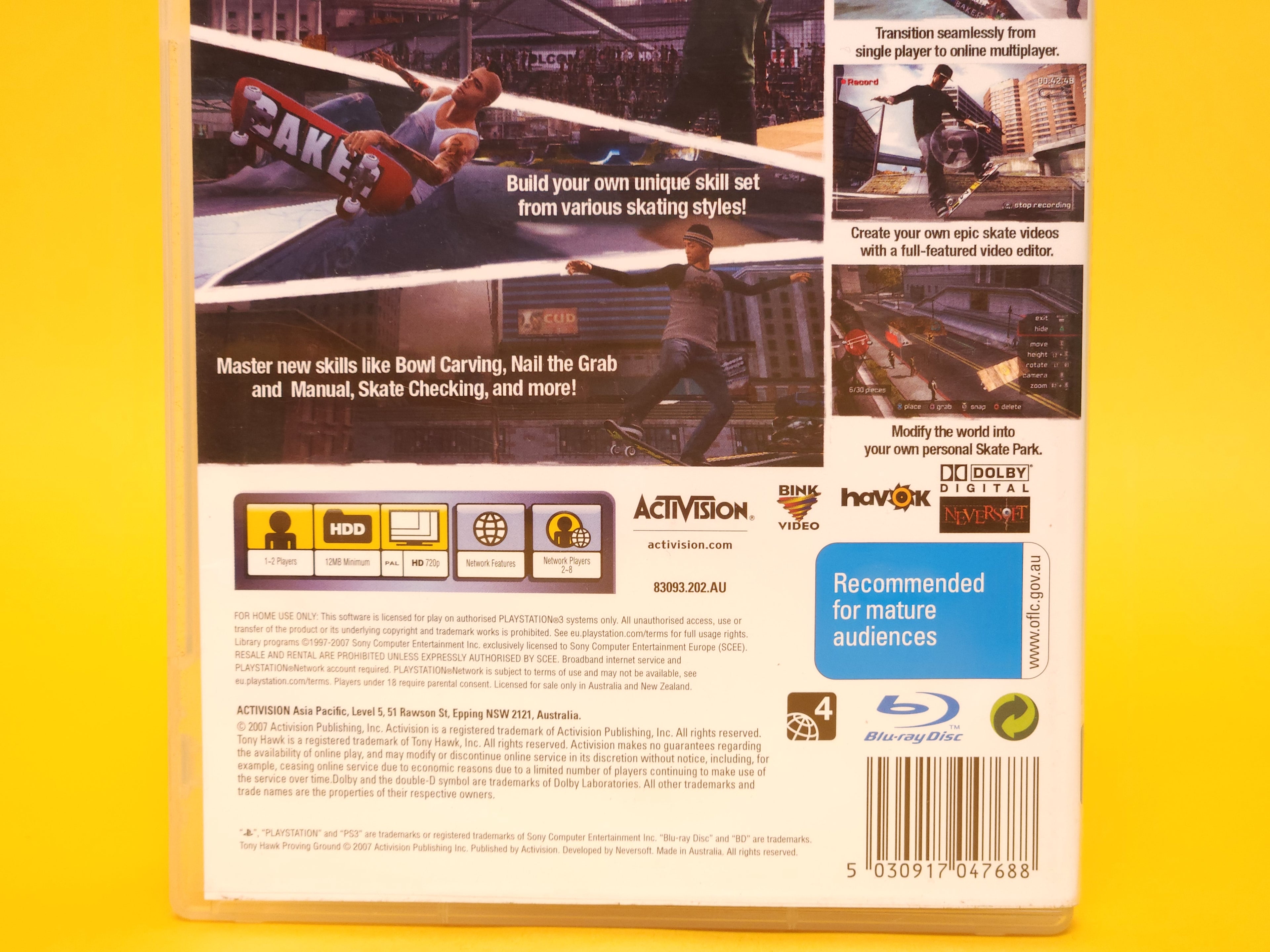 Tony Hawks's Proving Ground – 2007 PlayStation 3